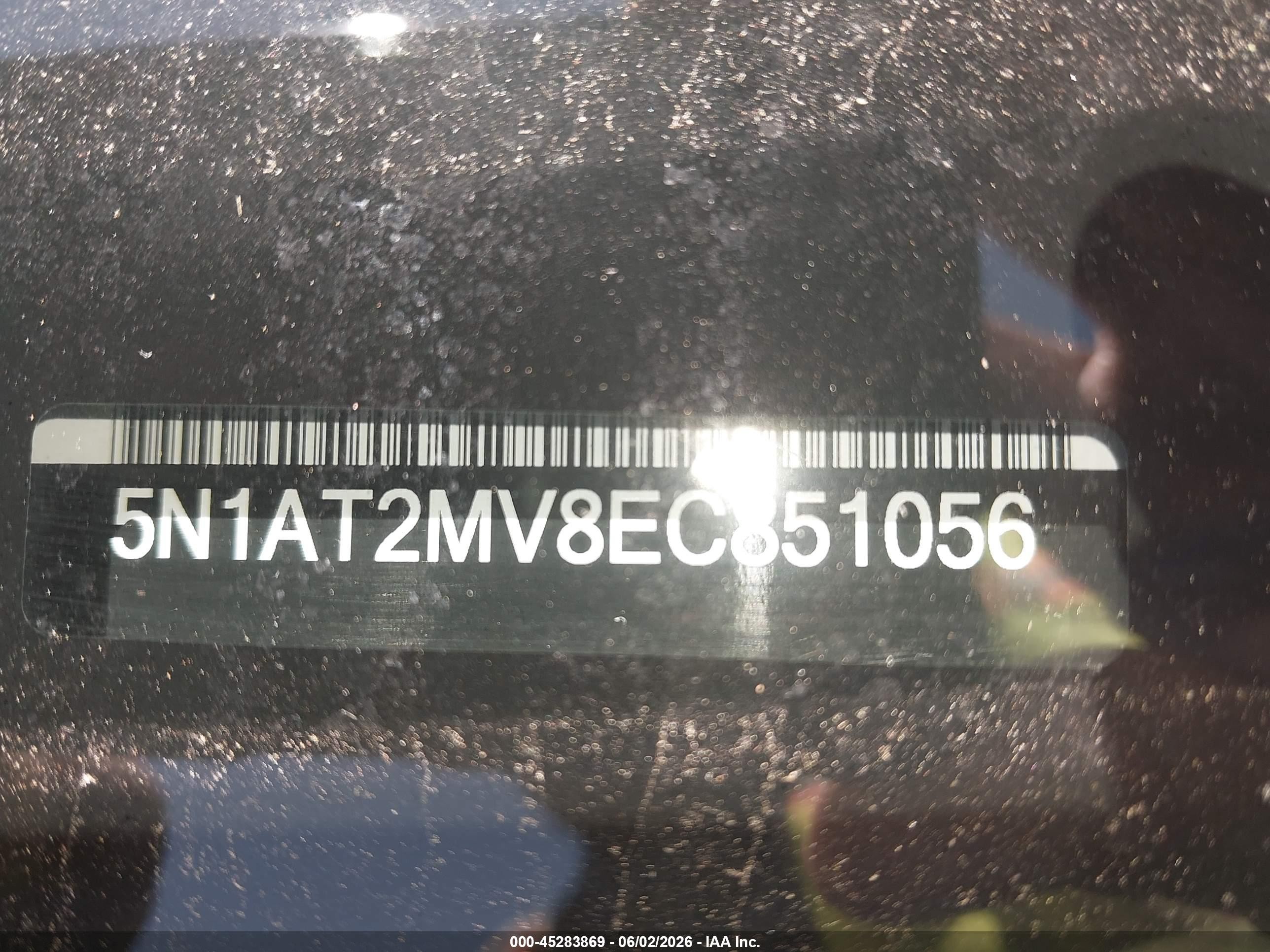 2014 Nissan Rogue Sv Black vin: 5N1AT2MV8EC851056