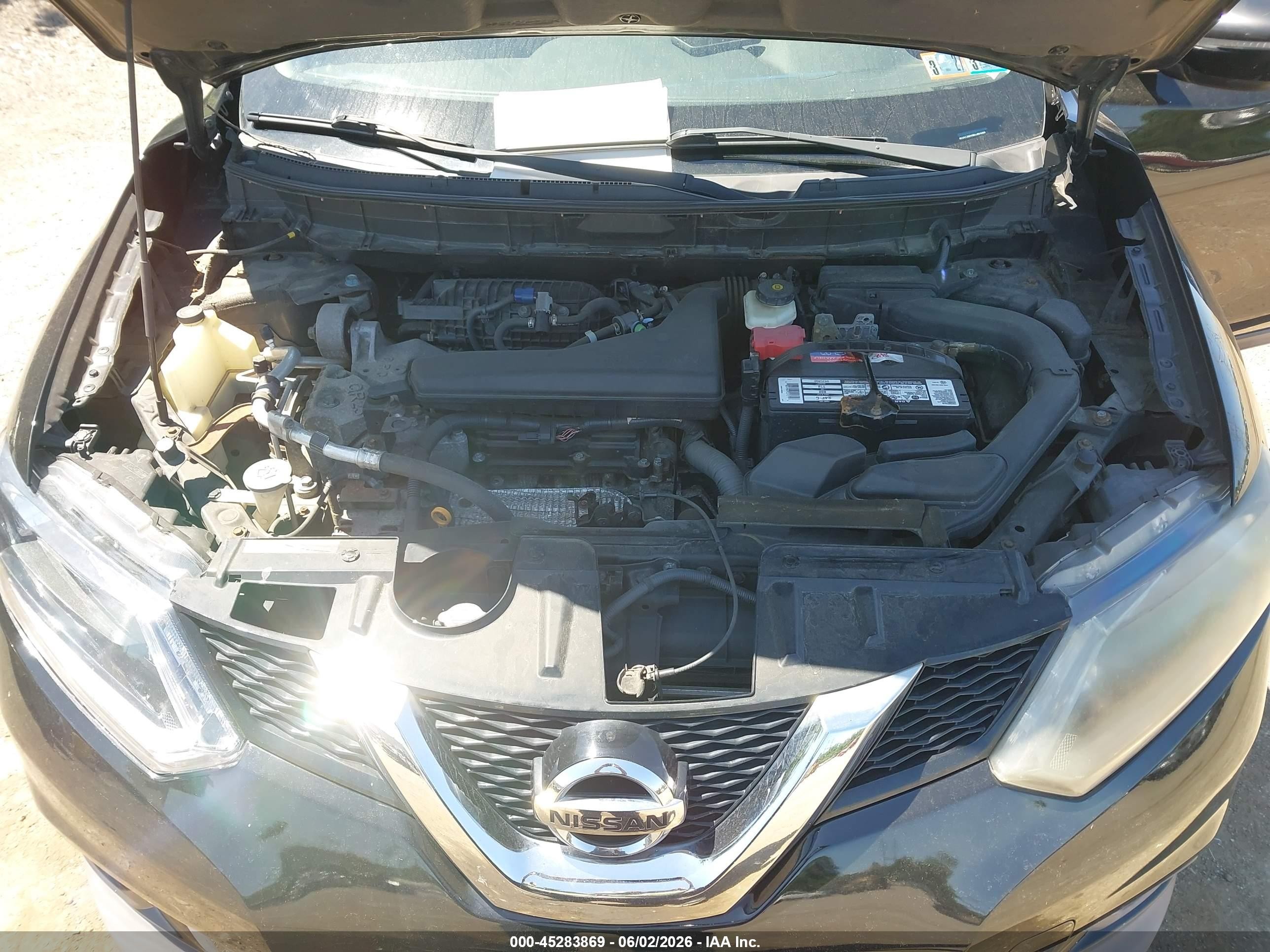 2014 Nissan Rogue Sv Black vin: 5N1AT2MV8EC851056