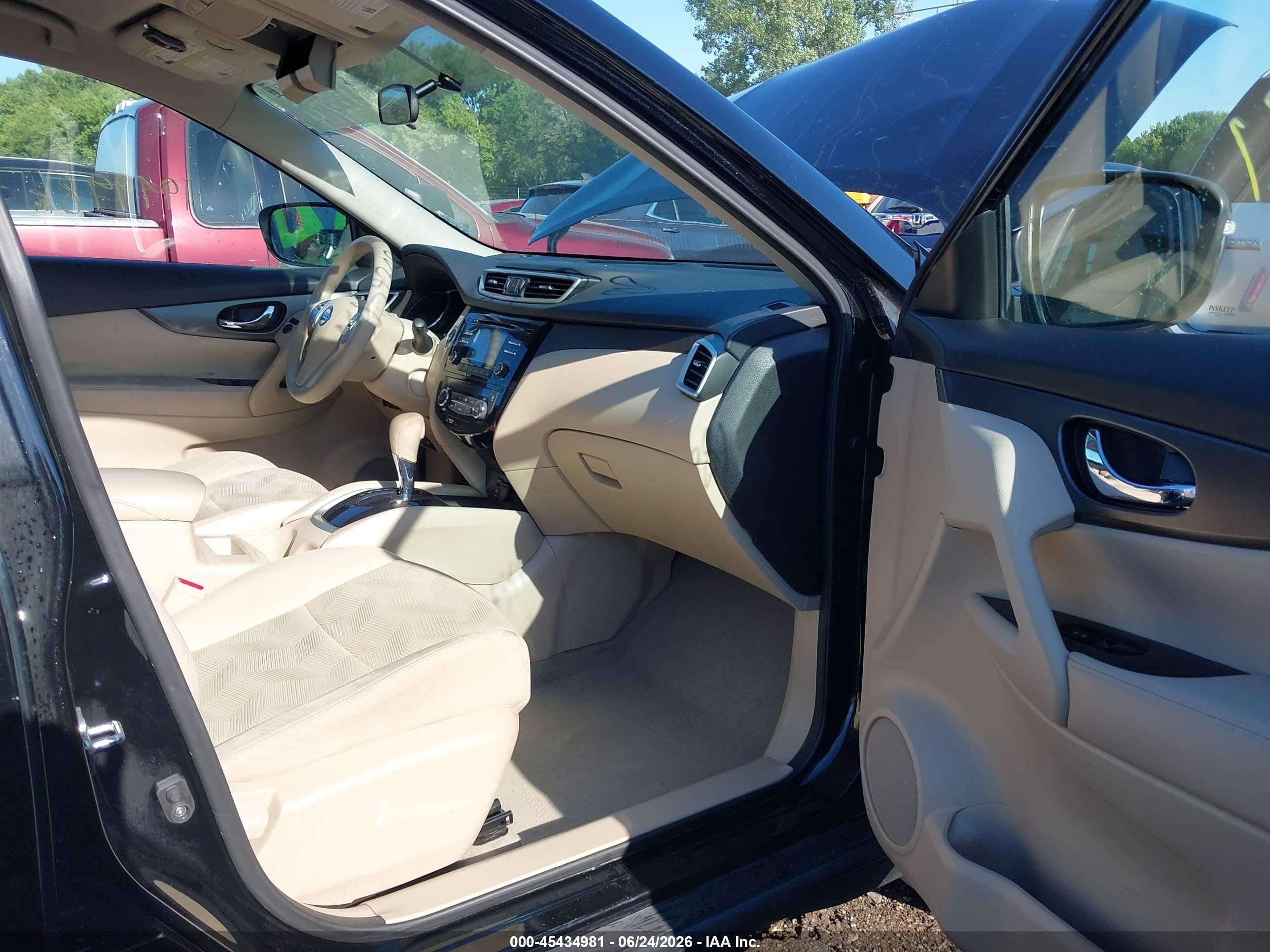 2014 Nissan Rogue Sv Black vin: 5N1AT2MV8EC855107