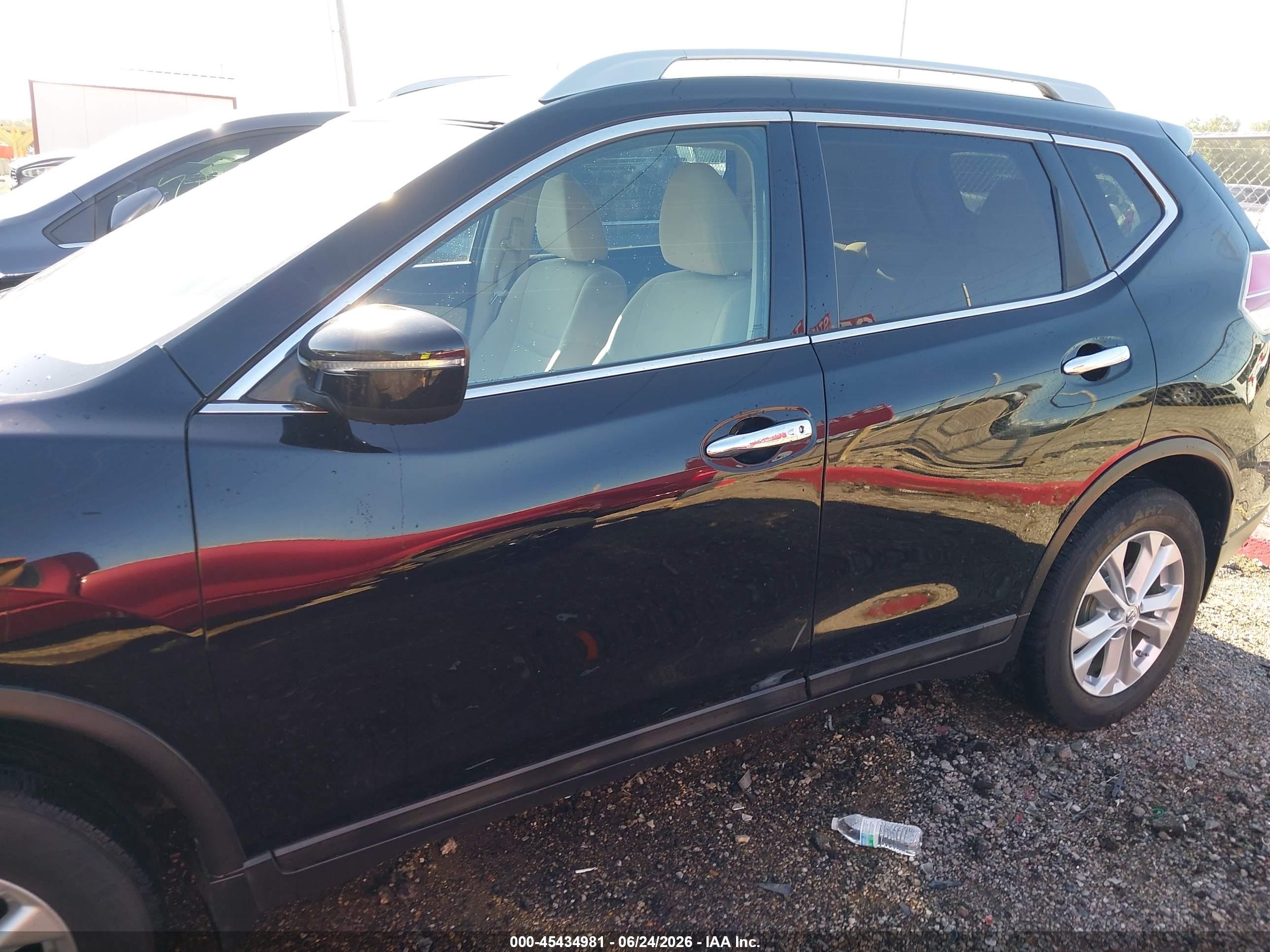 2014 Nissan Rogue Sv Black vin: 5N1AT2MV8EC855107