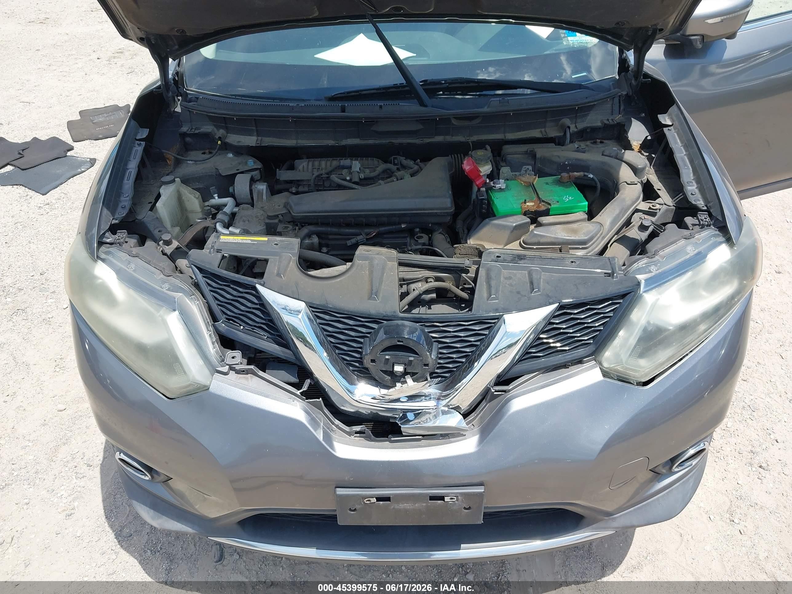 2014 Nissan Rogue Sl Gray vin: 5N1AT2MV8EC856712