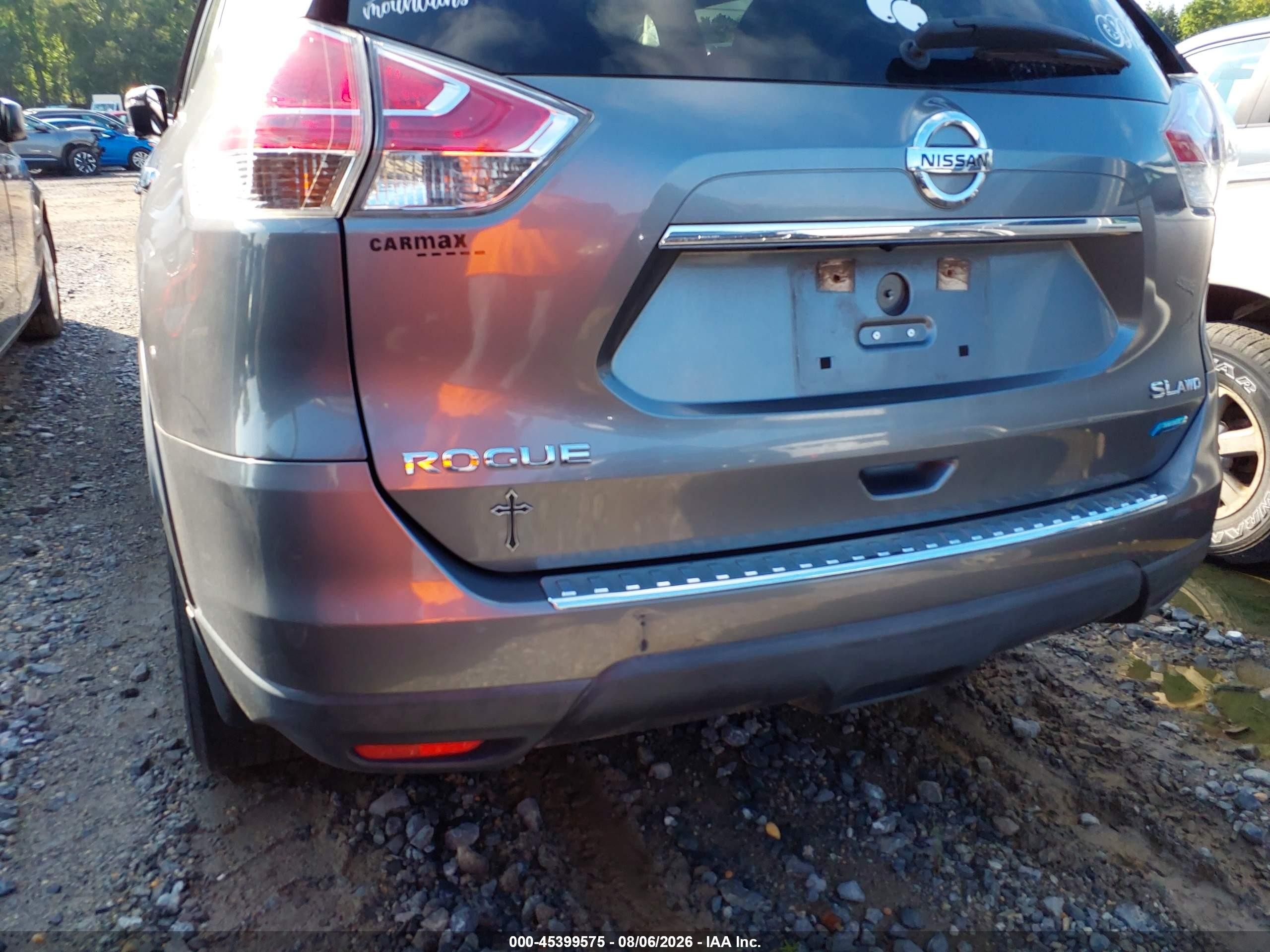 2014 Nissan Rogue Sl Gray vin: 5N1AT2MV8EC856712