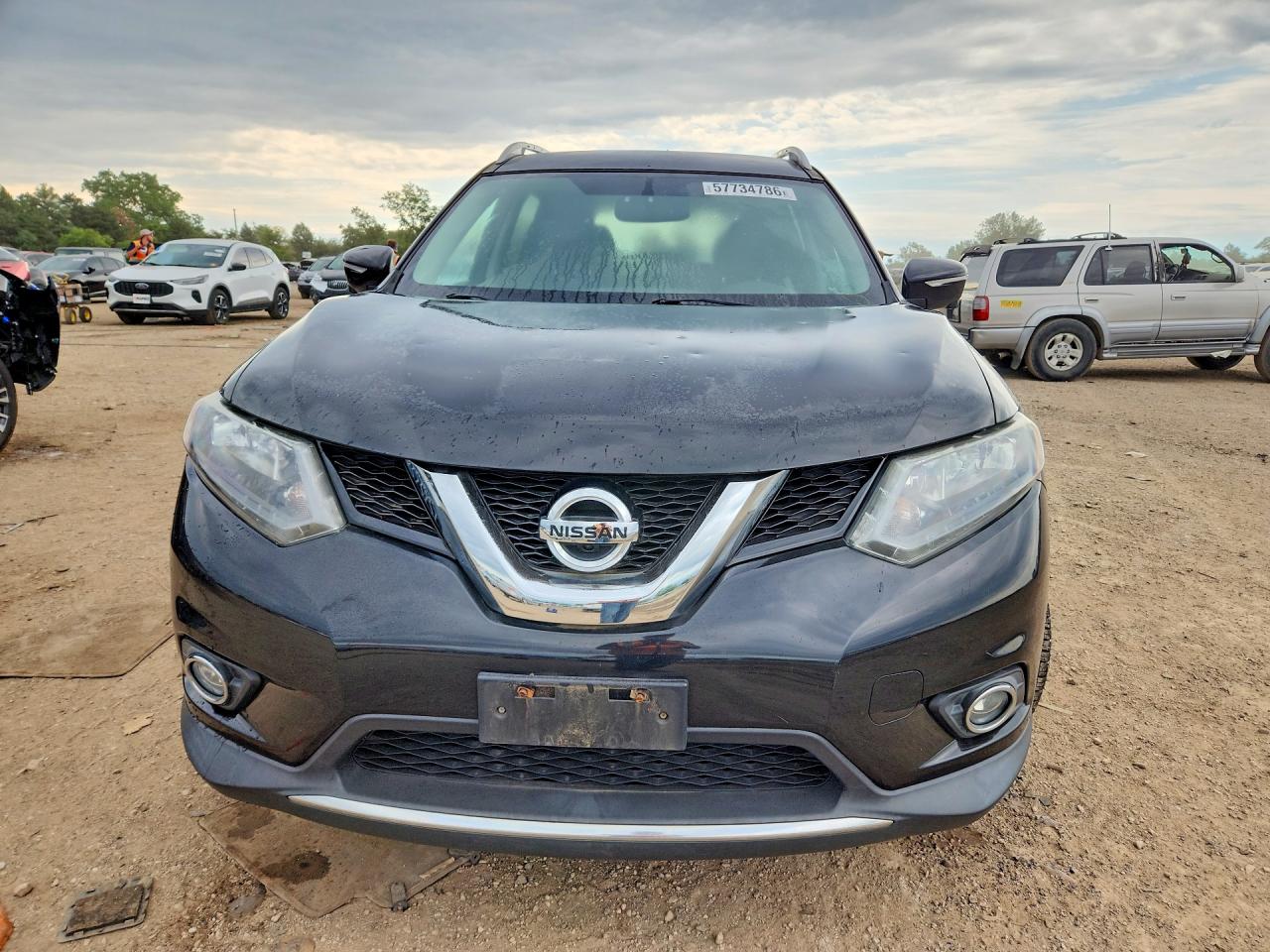 2014 Nissan Rogue Sl Черный vin: 5N1AT2MV8EC859979