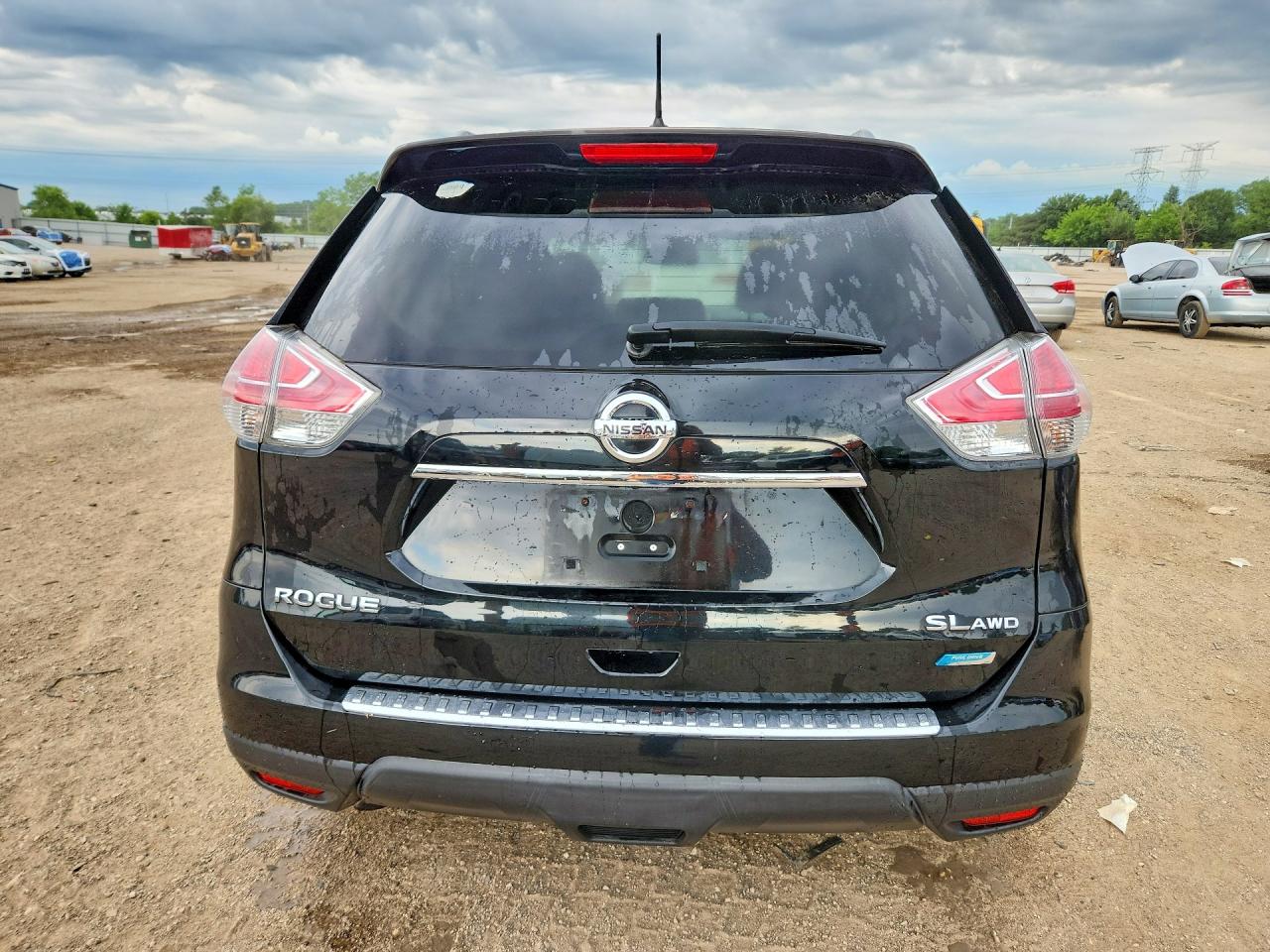 2014 Nissan Rogue Sl Черный vin: 5N1AT2MV8EC859979