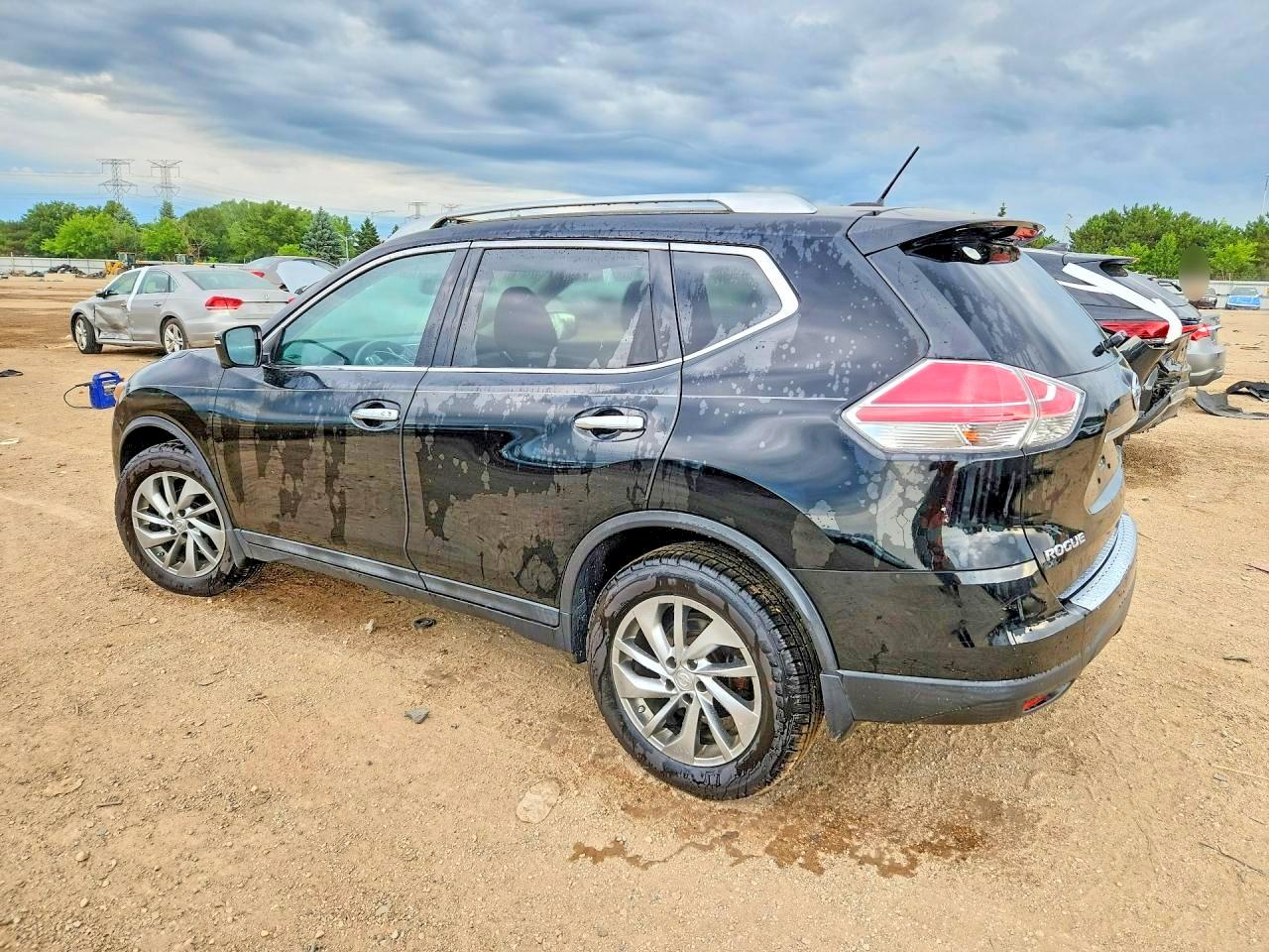 2014 Nissan Rogue Sl Черный vin: 5N1AT2MV8EC859979