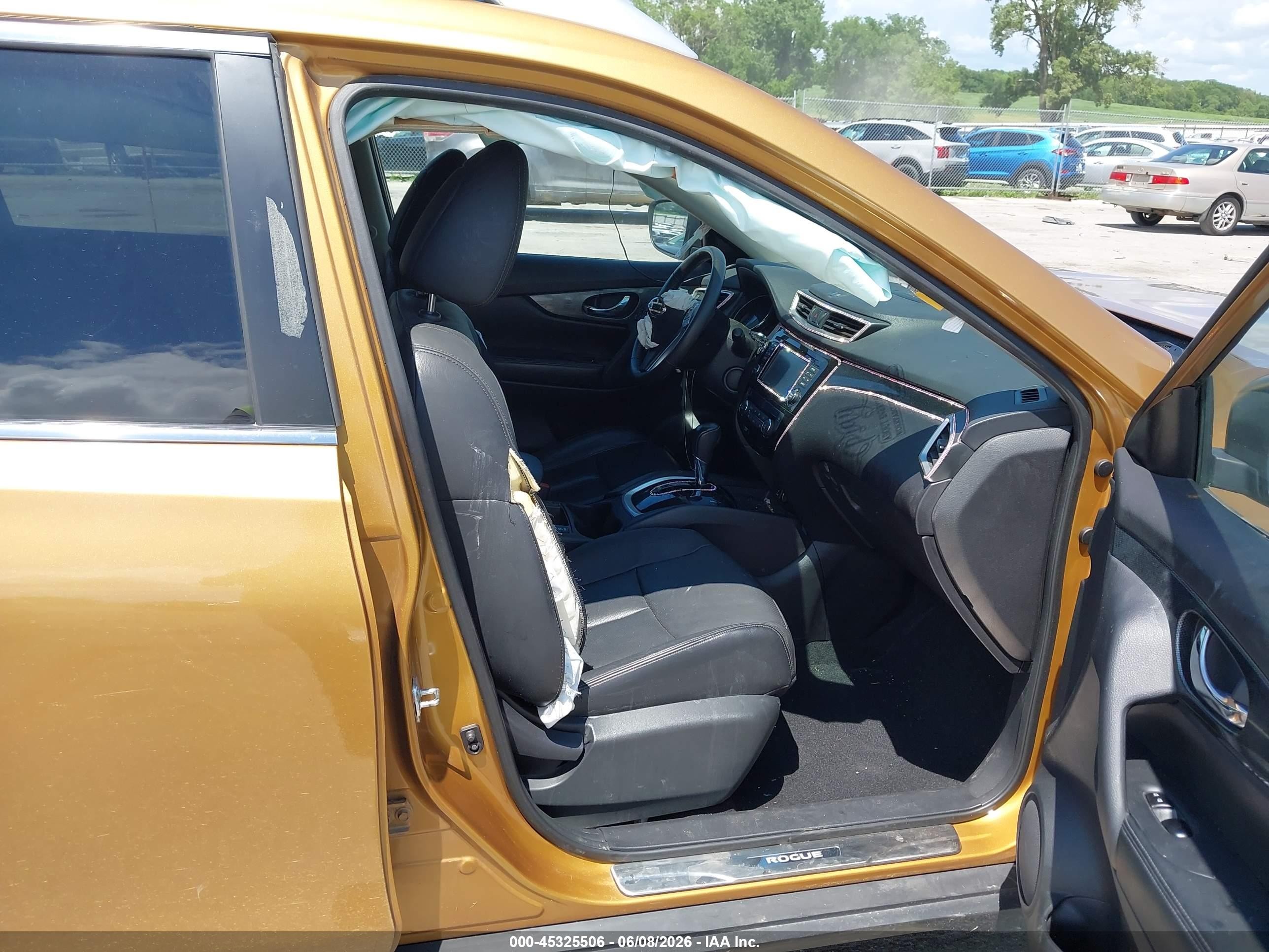 2014 Nissan Rogue Sl Orange vin: 5N1AT2MV8EC860145
