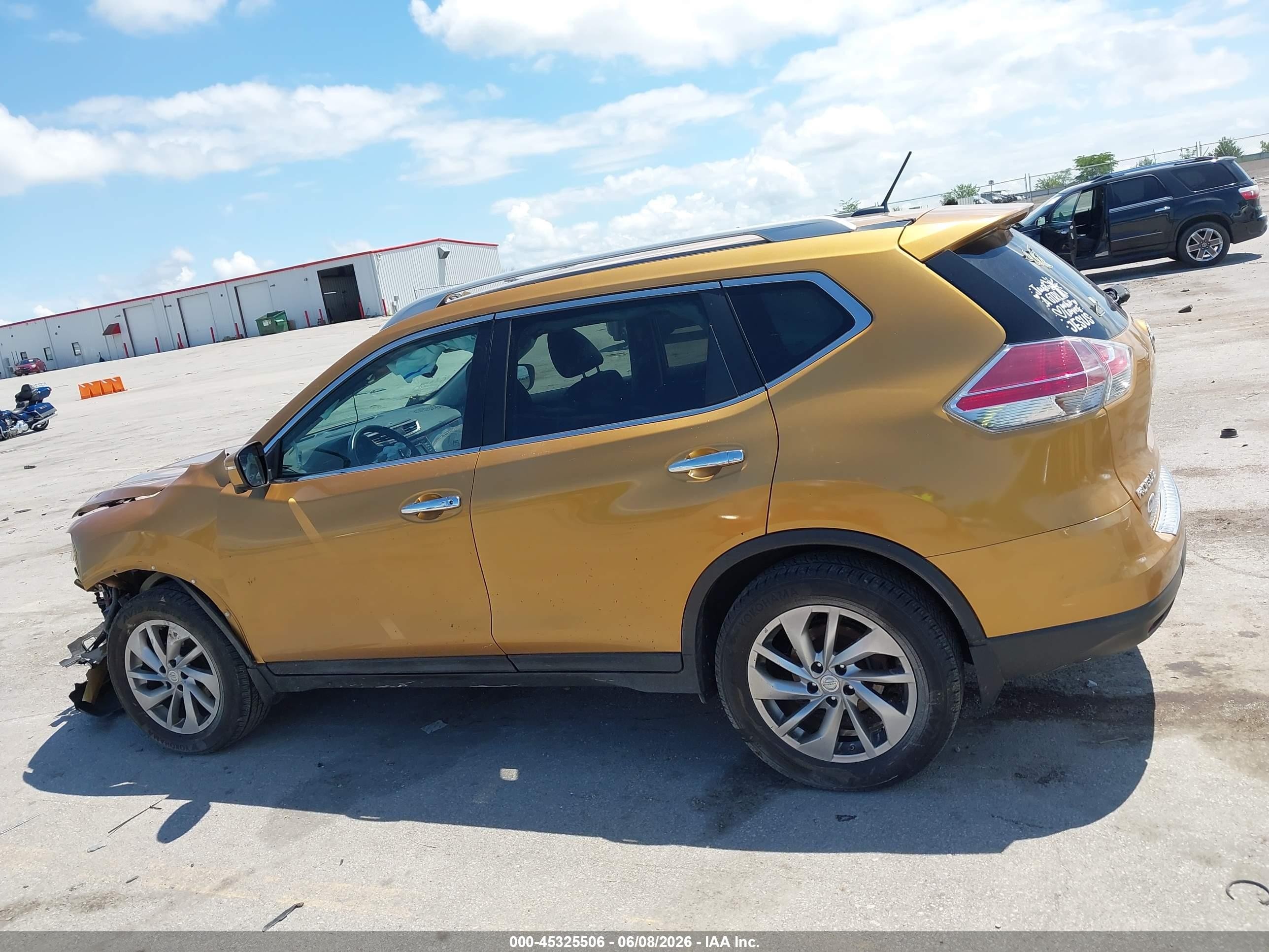 2014 Nissan Rogue Sl Orange vin: 5N1AT2MV8EC860145