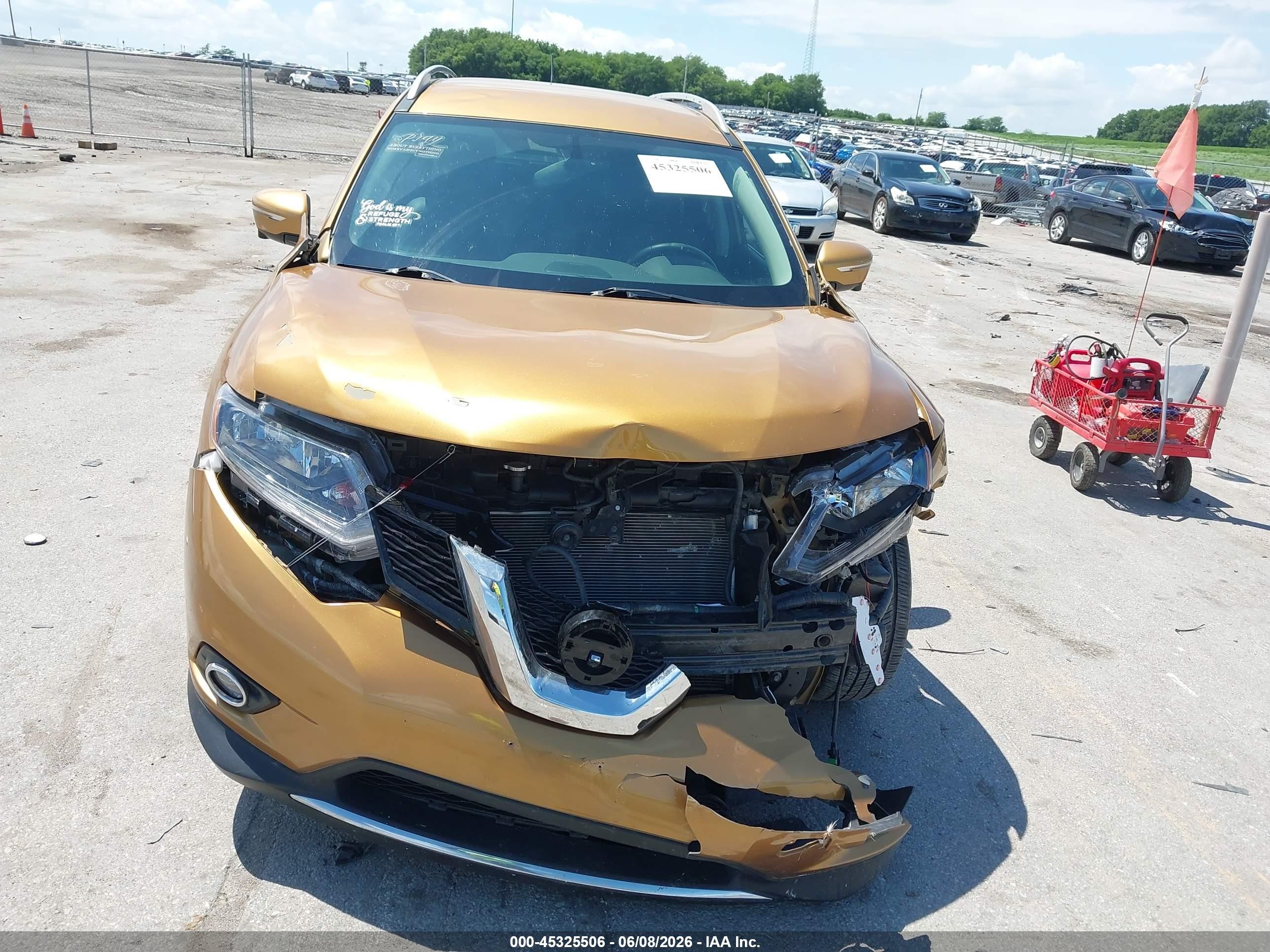 2014 Nissan Rogue Sl Orange vin: 5N1AT2MV8EC860145