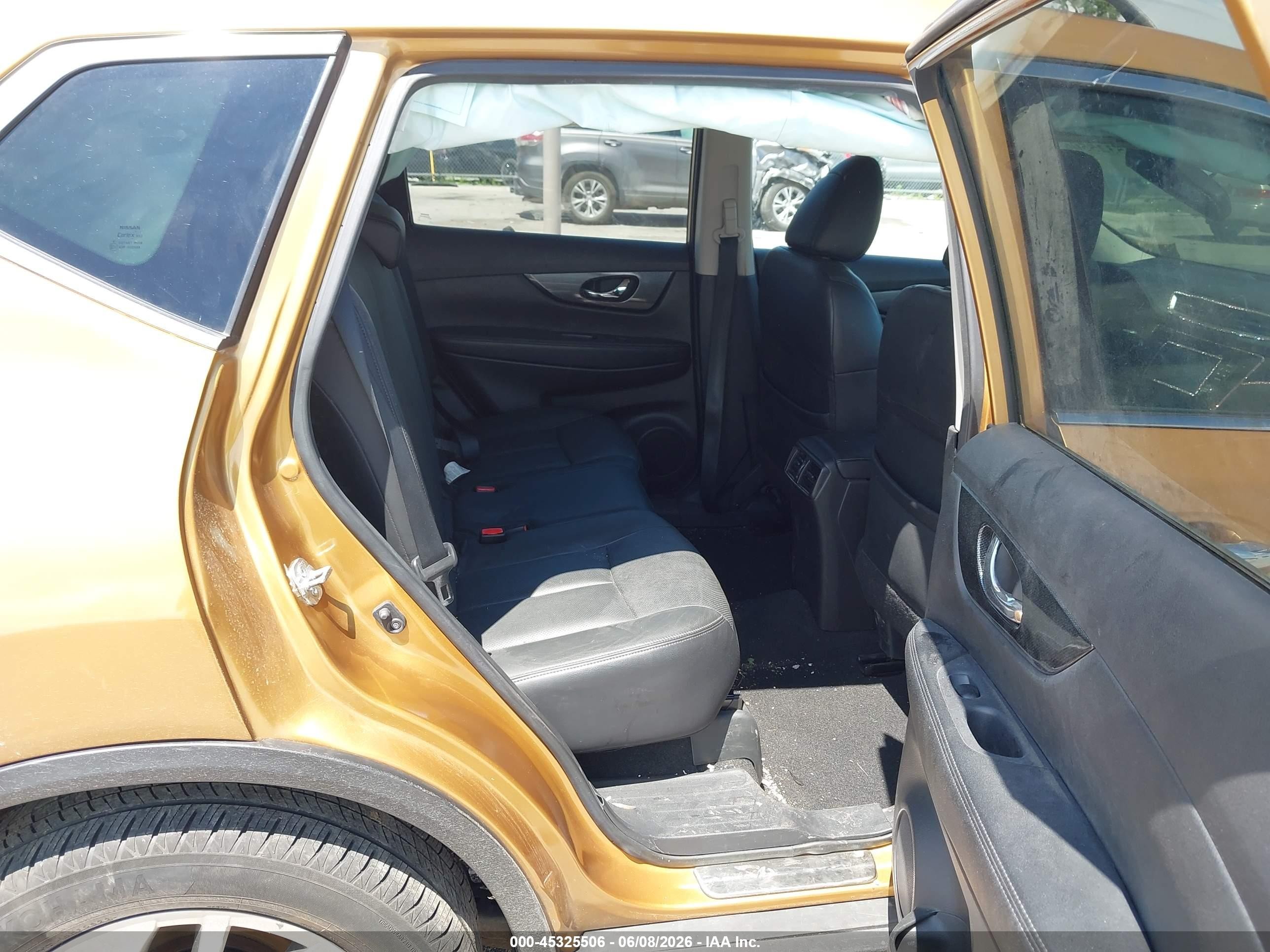 2014 Nissan Rogue Sl Orange vin: 5N1AT2MV8EC860145