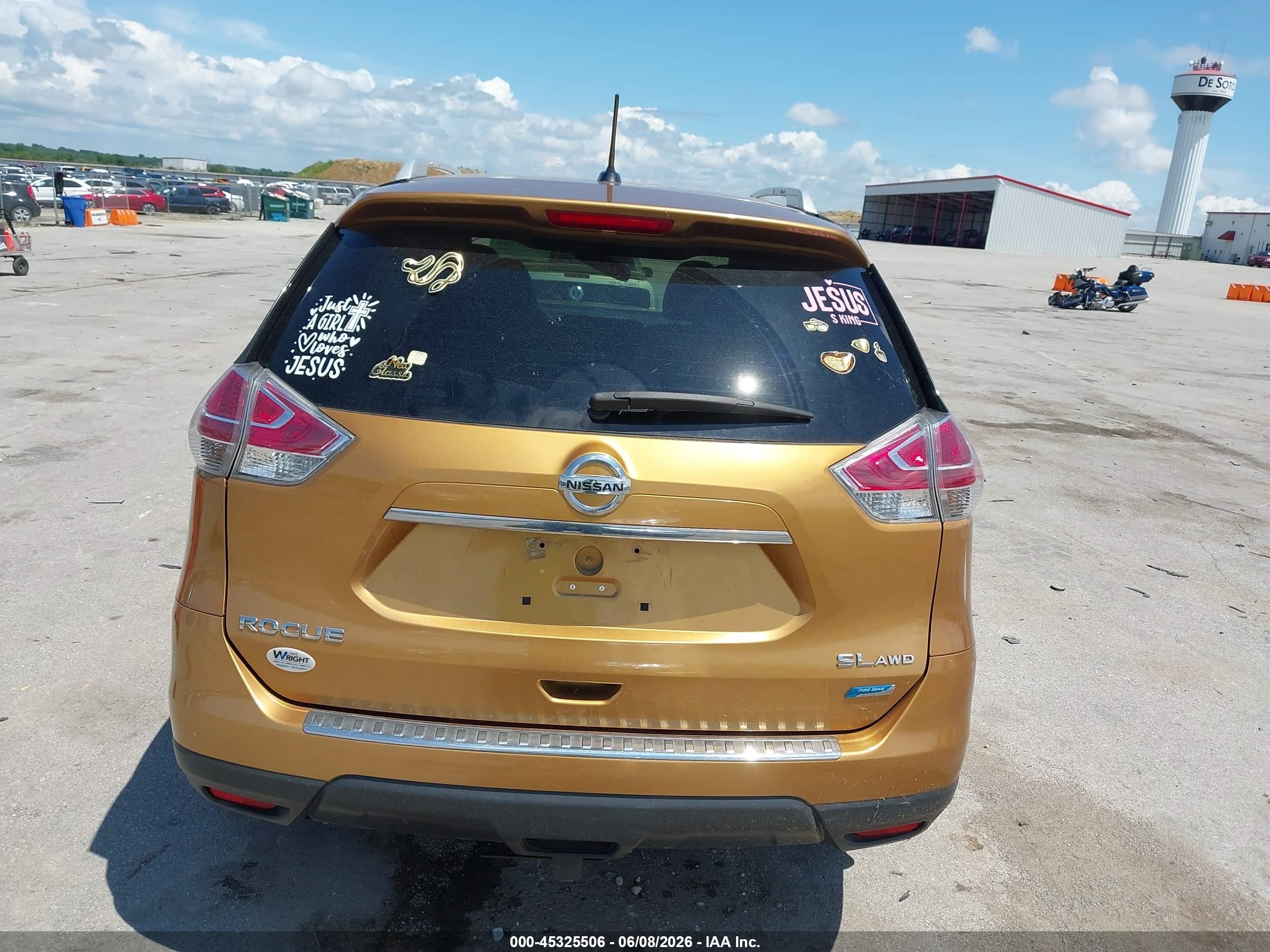 2014 Nissan Rogue Sl Orange vin: 5N1AT2MV8EC860145