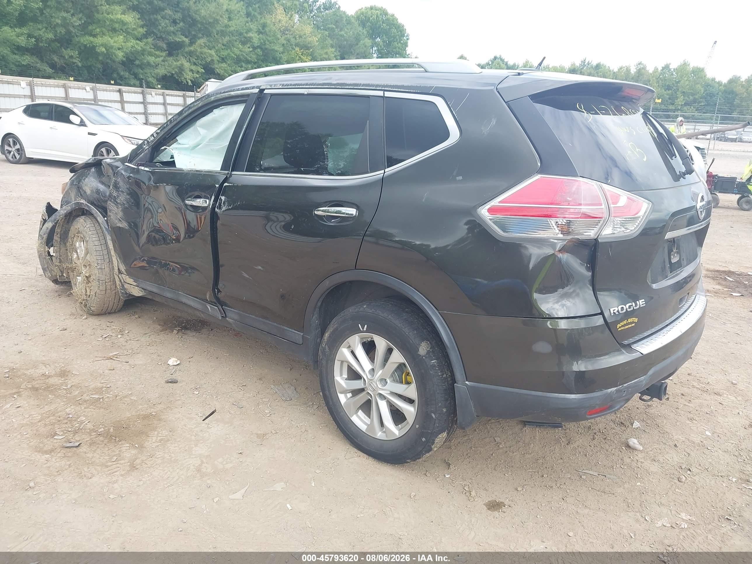 2014 Nissan Rogue Sv Black vin: 5N1AT2MV8EC870738
