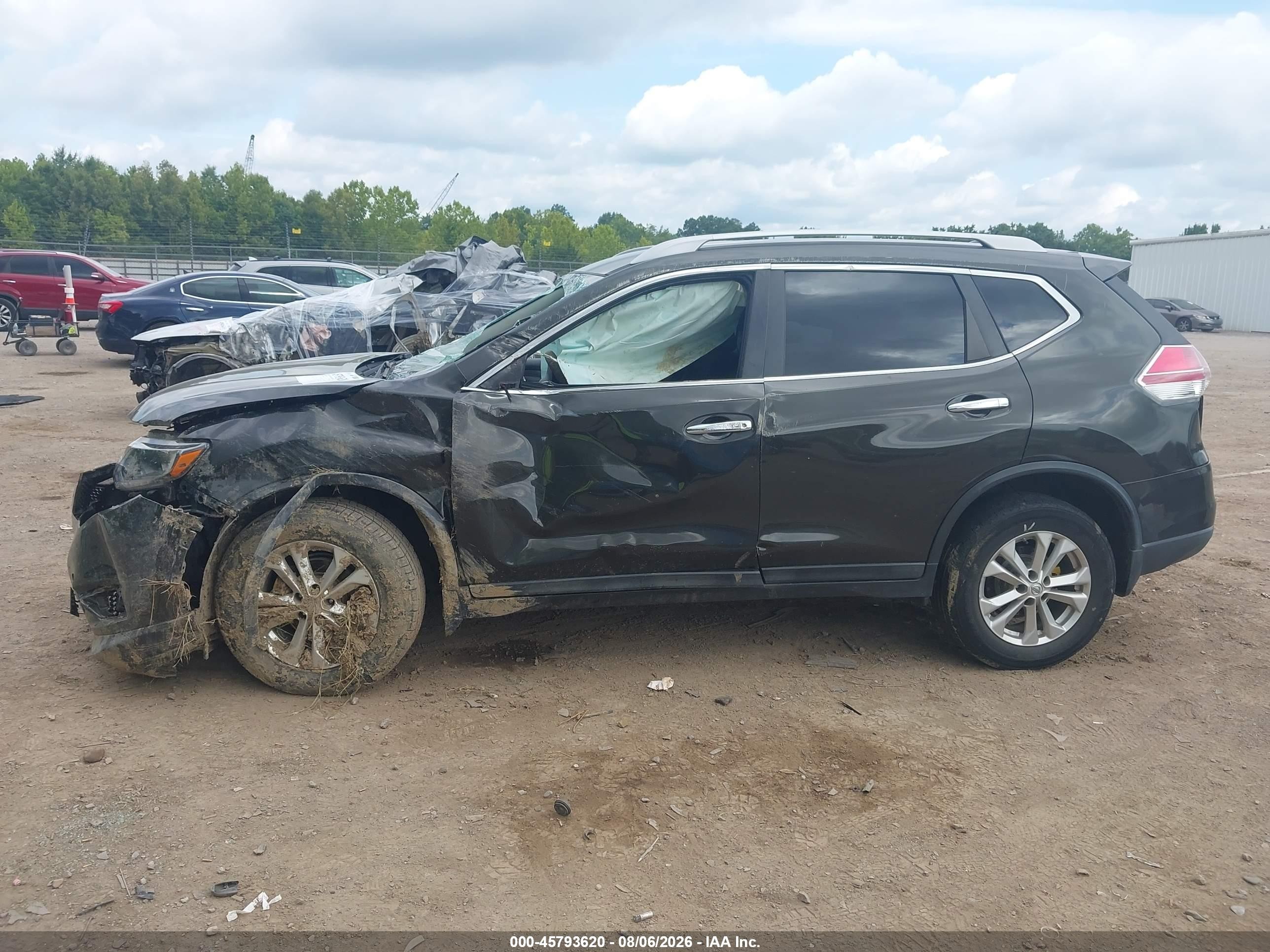 2014 Nissan Rogue Sv Black vin: 5N1AT2MV8EC870738