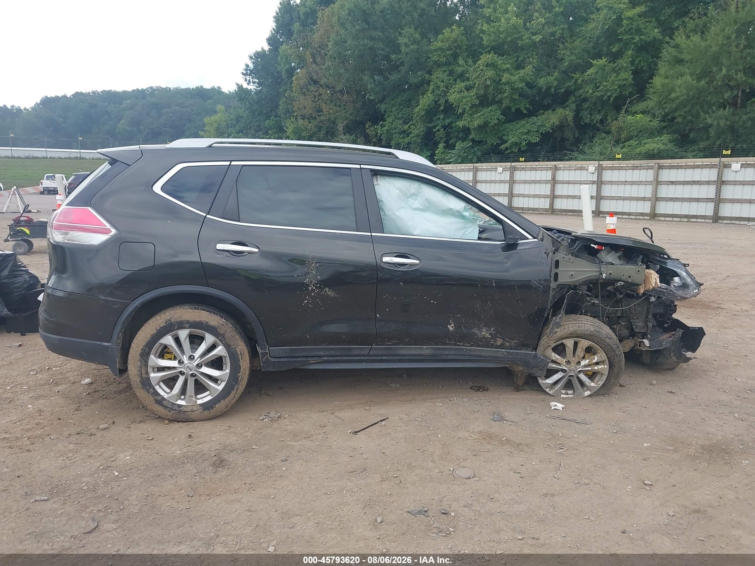 2014 Nissan Rogue Sv Black vin: 5N1AT2MV8EC870738