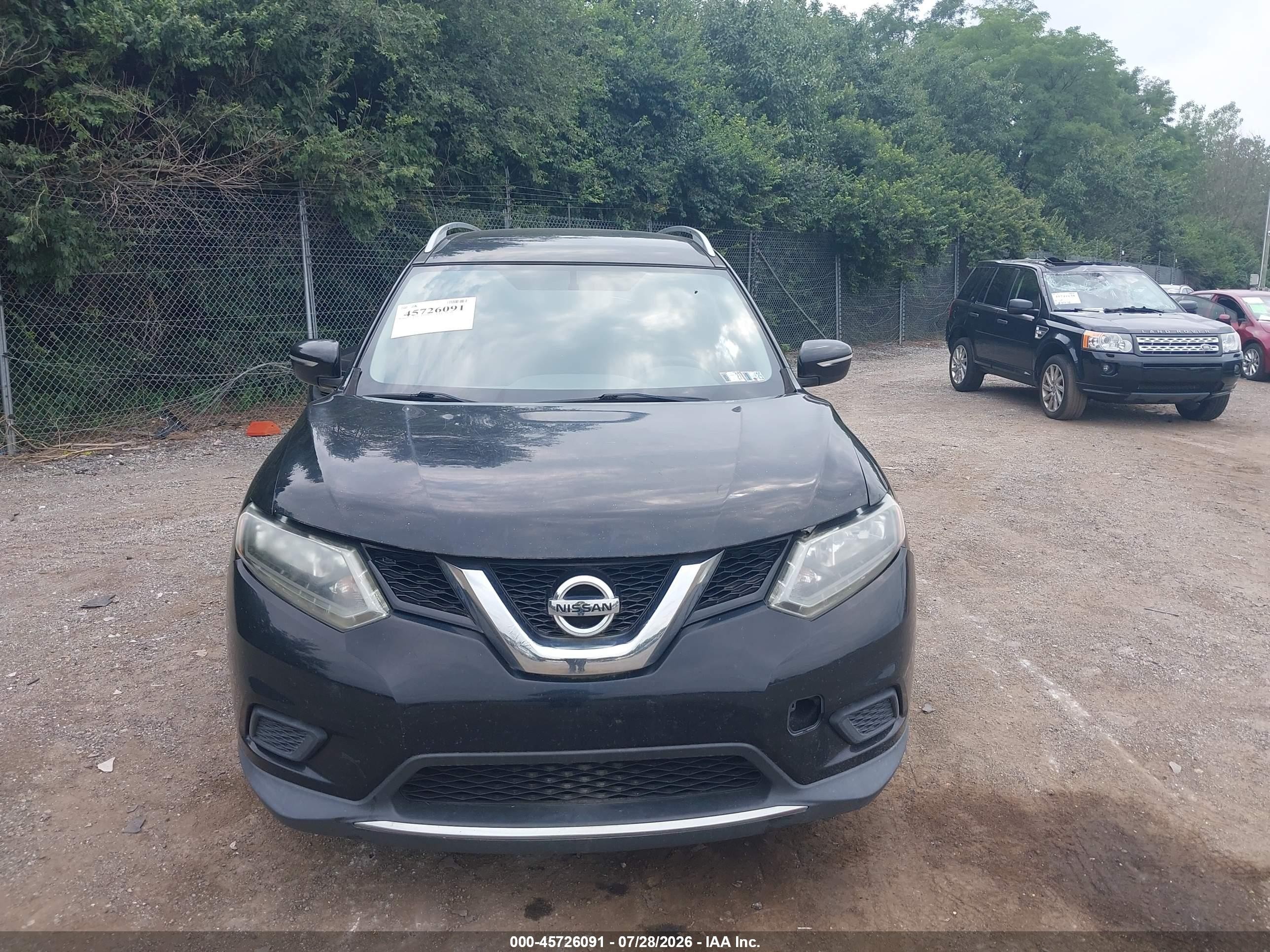 2015 Nissan Rogue Sv Black vin: 5N1AT2MV8FC752206