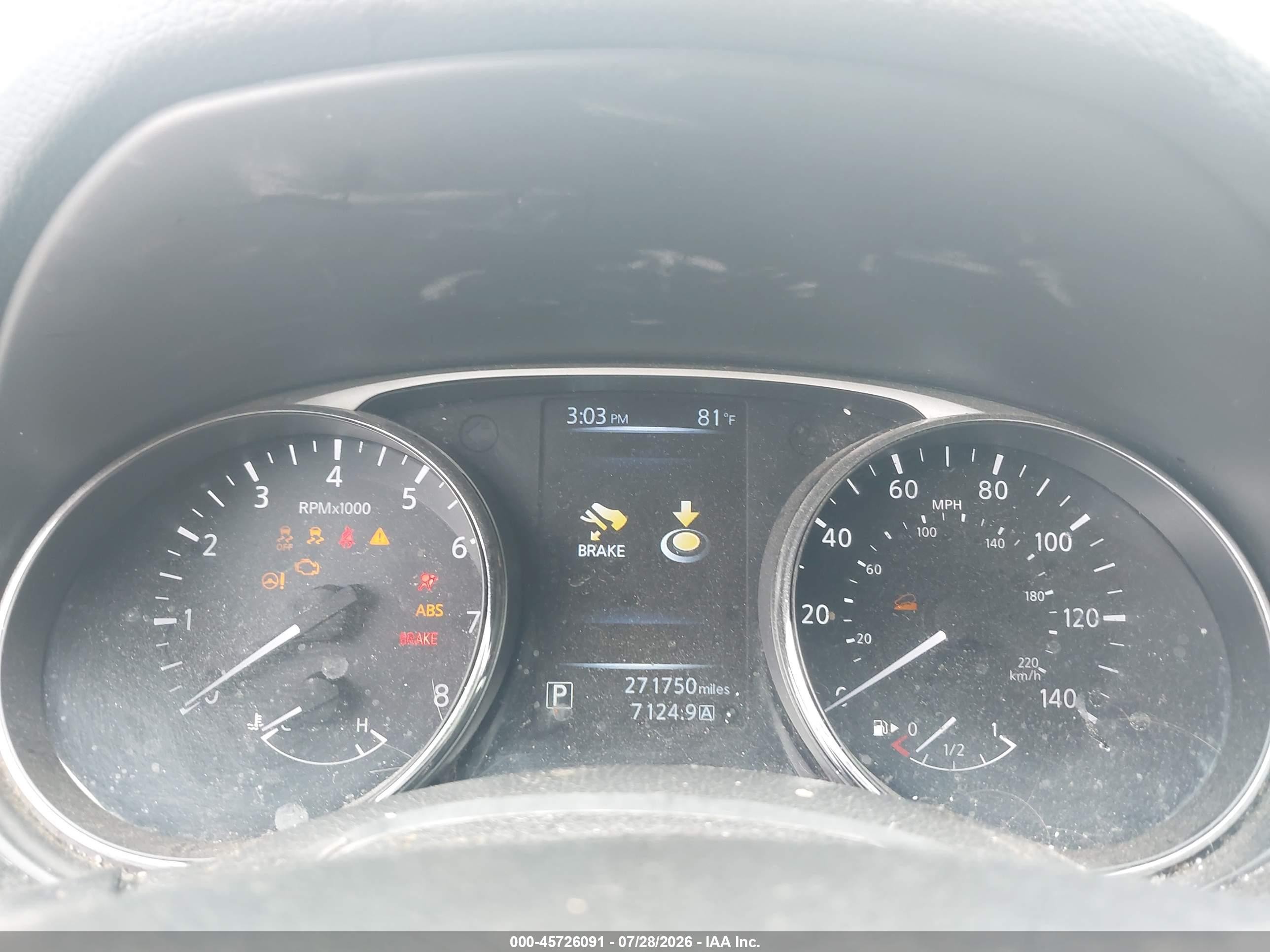 2015 Nissan Rogue Sv Black vin: 5N1AT2MV8FC752206