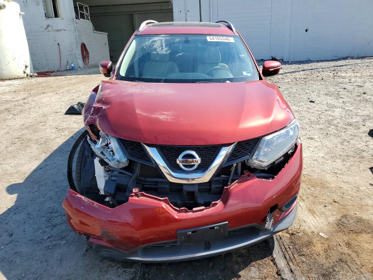 2015 Nissan Rogue Sv Red vin: 5N1AT2MV8FC752657
