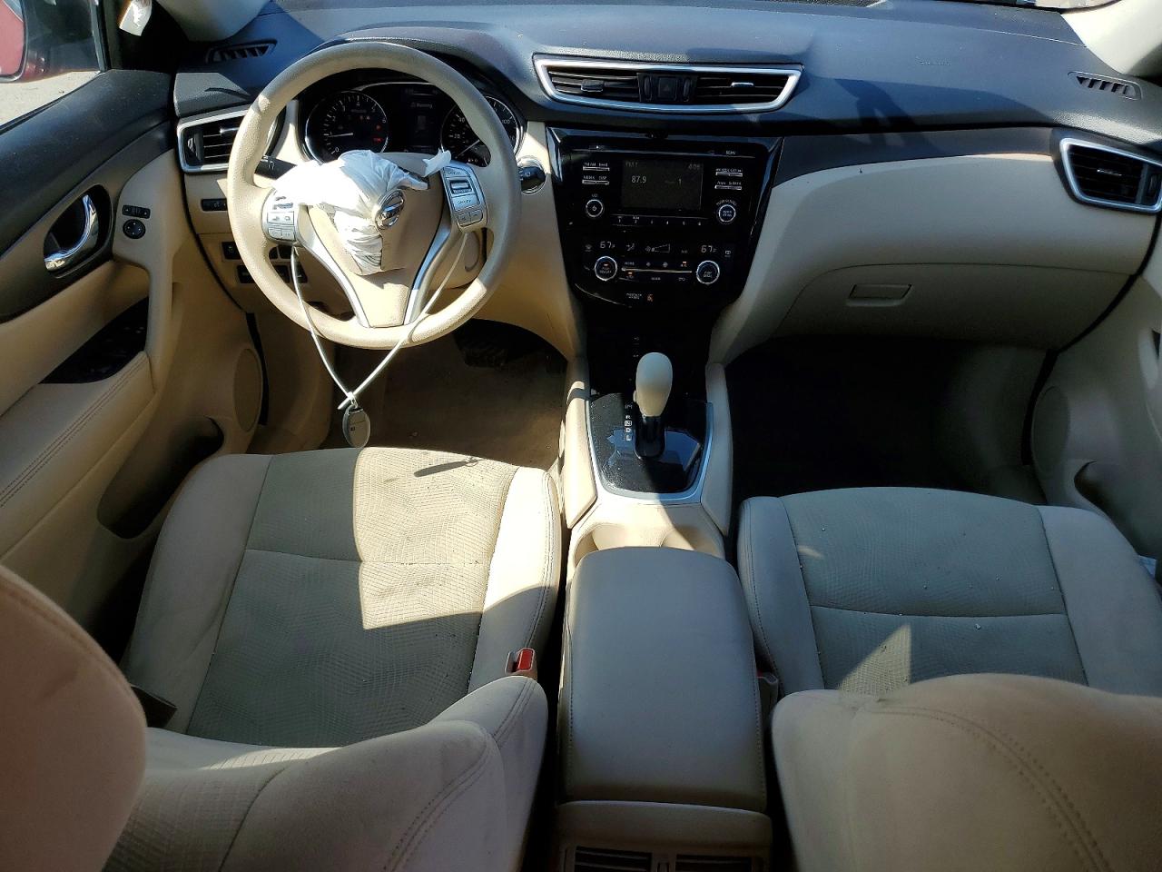 2015 Nissan Rogue Sv Red vin: 5N1AT2MV8FC752657
