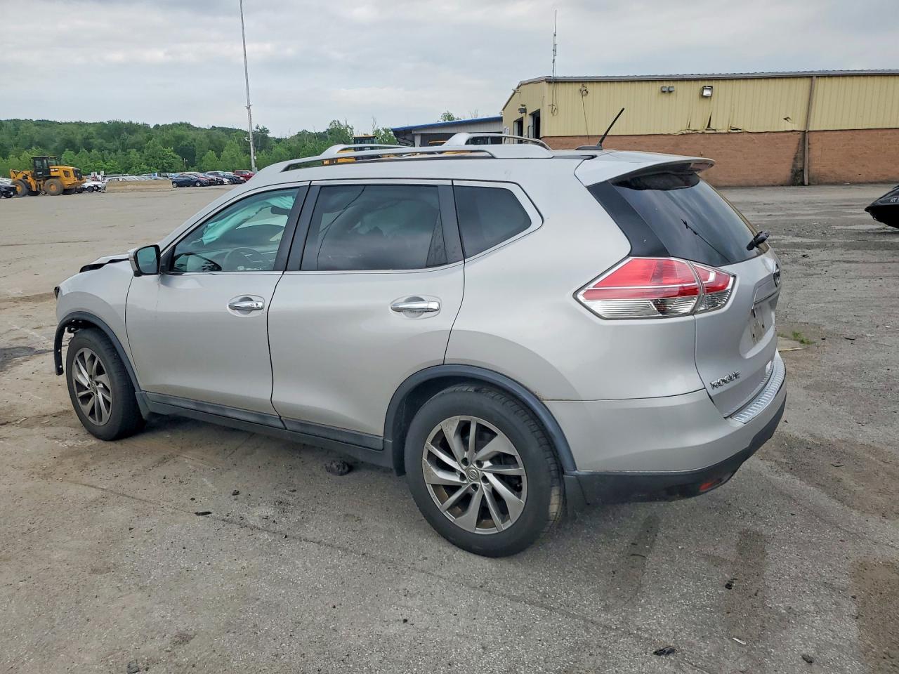 2015 Nissan Rogue Sl Silver vin: 5N1AT2MV8FC765425