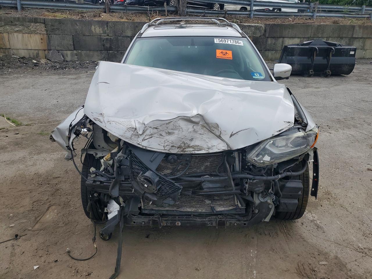 2015 Nissan Rogue Sl Silver vin: 5N1AT2MV8FC765425