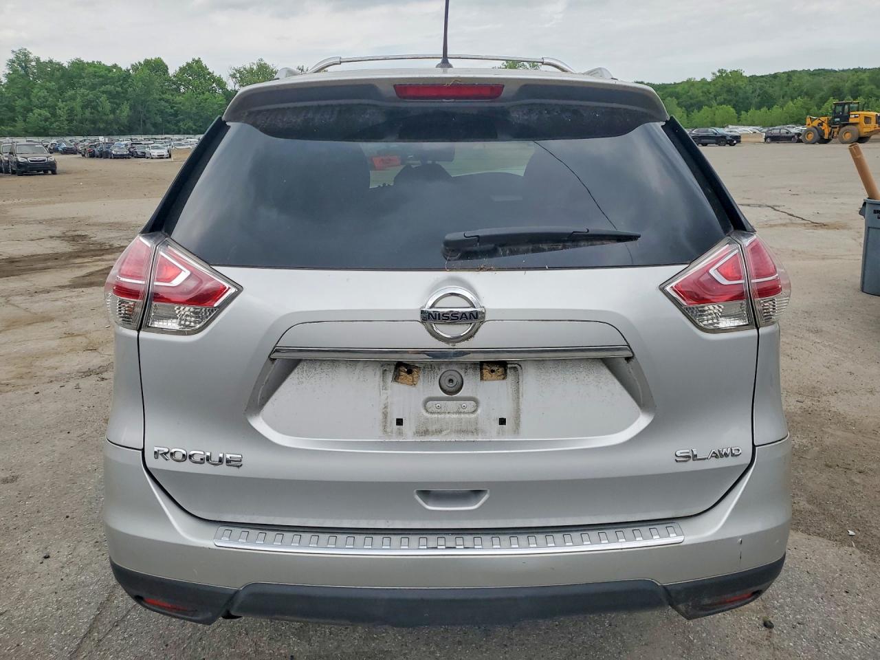 2015 Nissan Rogue Sl Silver vin: 5N1AT2MV8FC765425