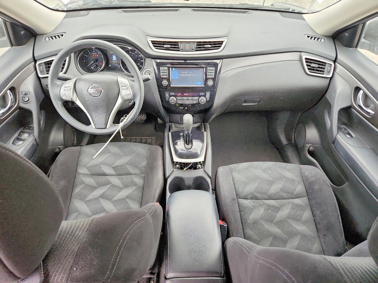 2015 Nissan Rogue Sv Silver vin: 5N1AT2MV8FC773170