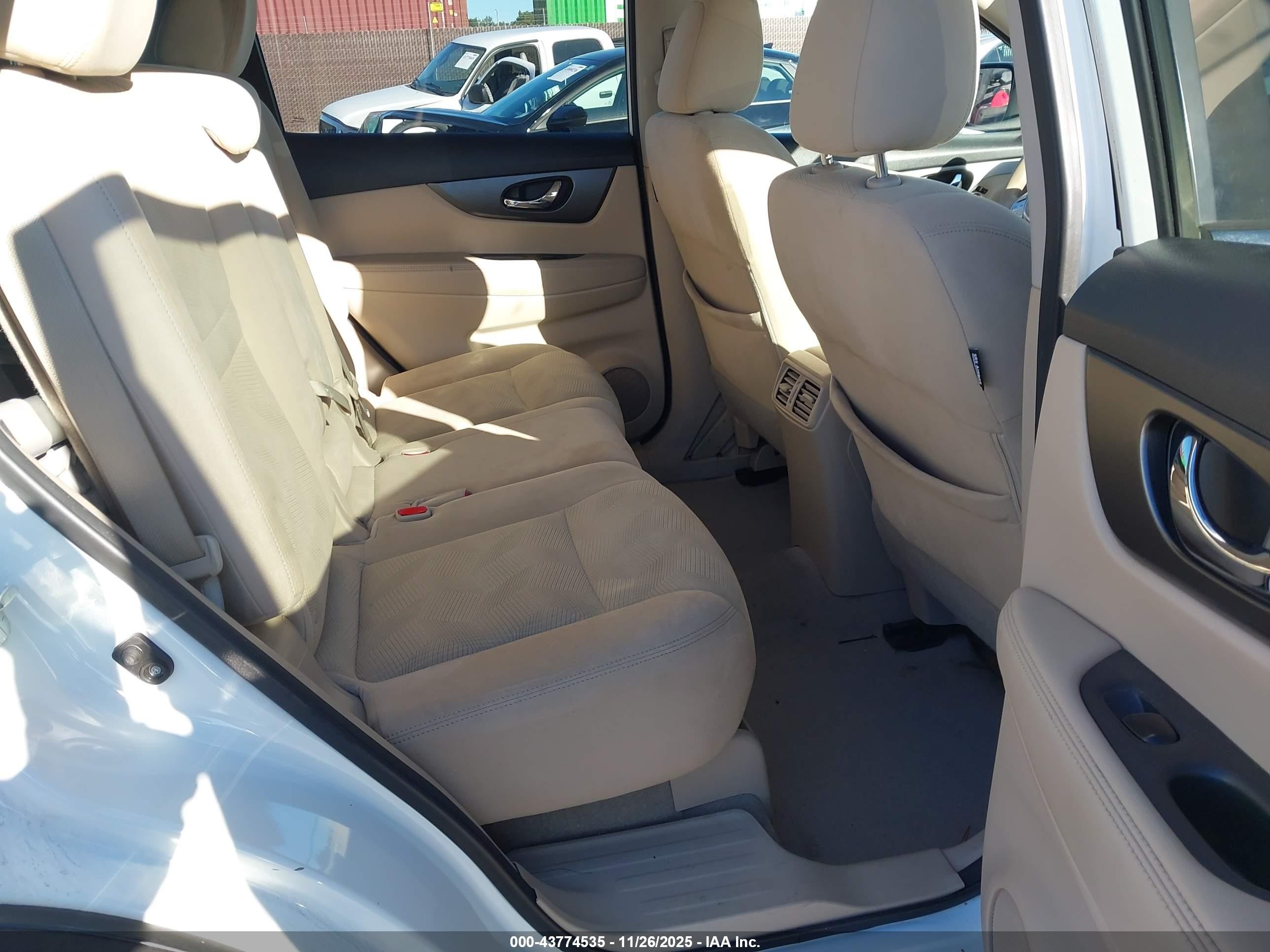 2015 Nissan Rogue Sv White vin: 5N1AT2MV8FC781558