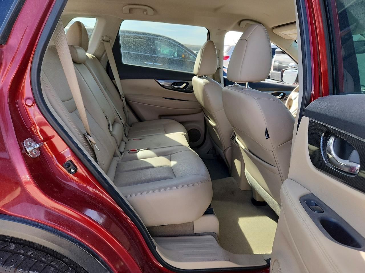 2015 Nissan Rogue Sl Red vin: 5N1AT2MV8FC795721