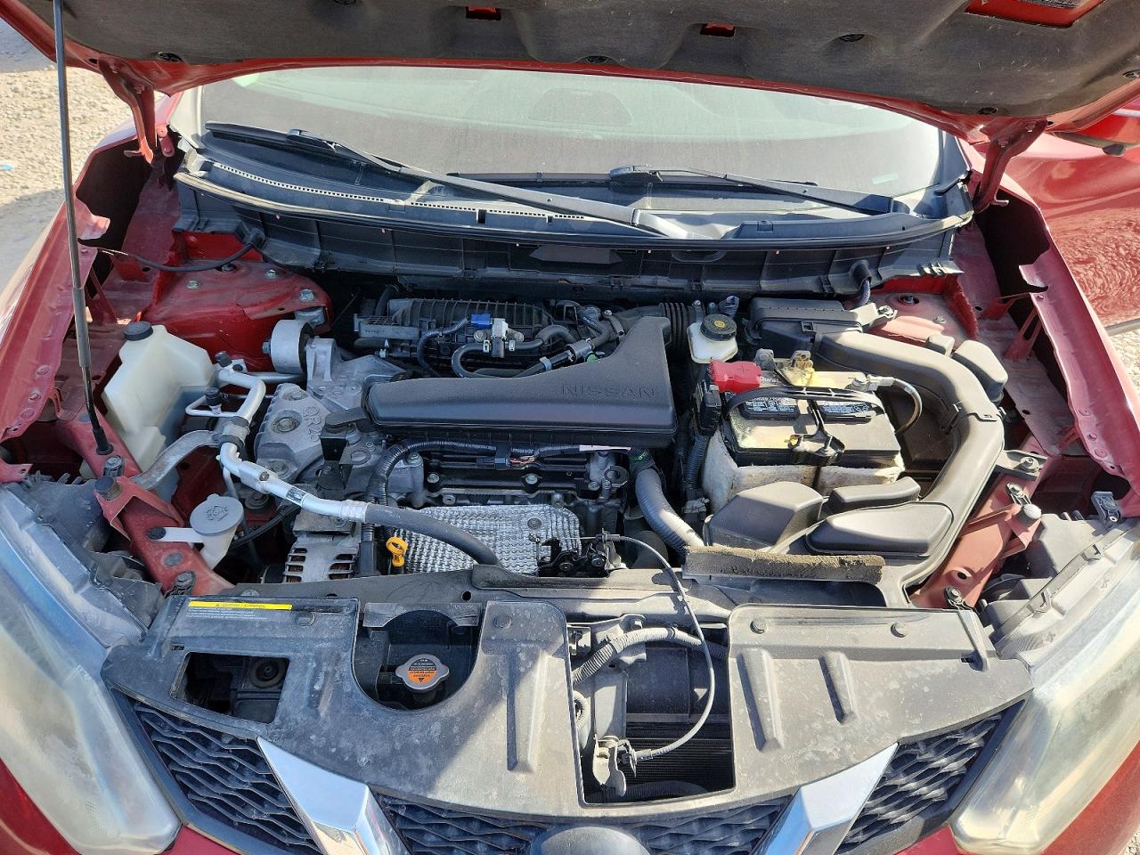 2015 Nissan Rogue Sl Red vin: 5N1AT2MV8FC795721