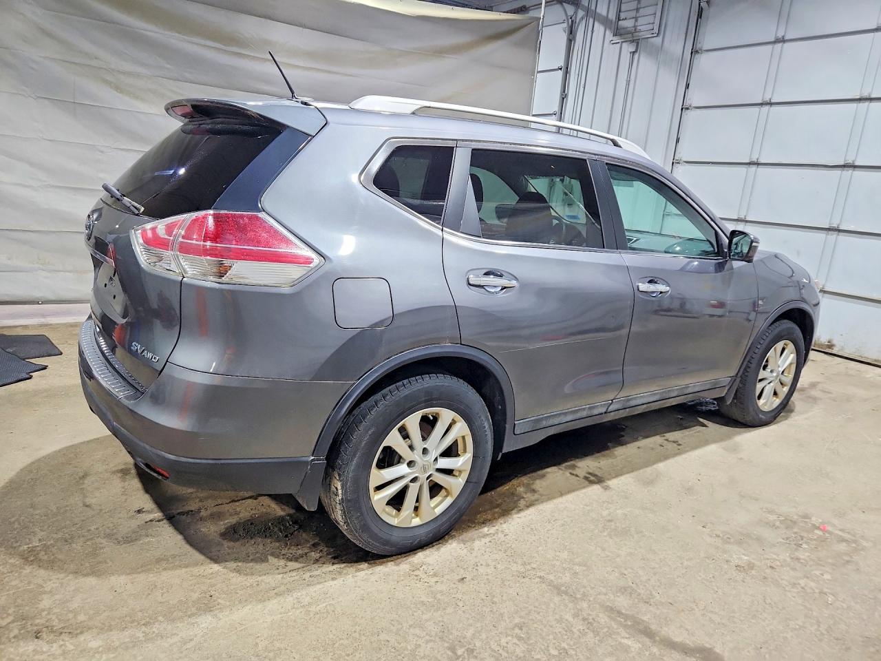 2015 Nissan Rogue Sv Gray vin: 5N1AT2MV8FC809200