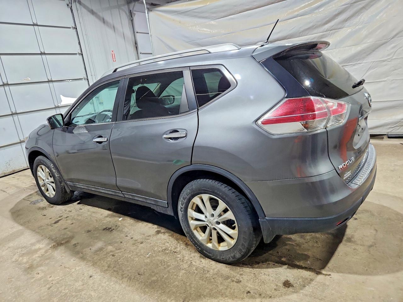 2015 Nissan Rogue Sv Gray vin: 5N1AT2MV8FC809200