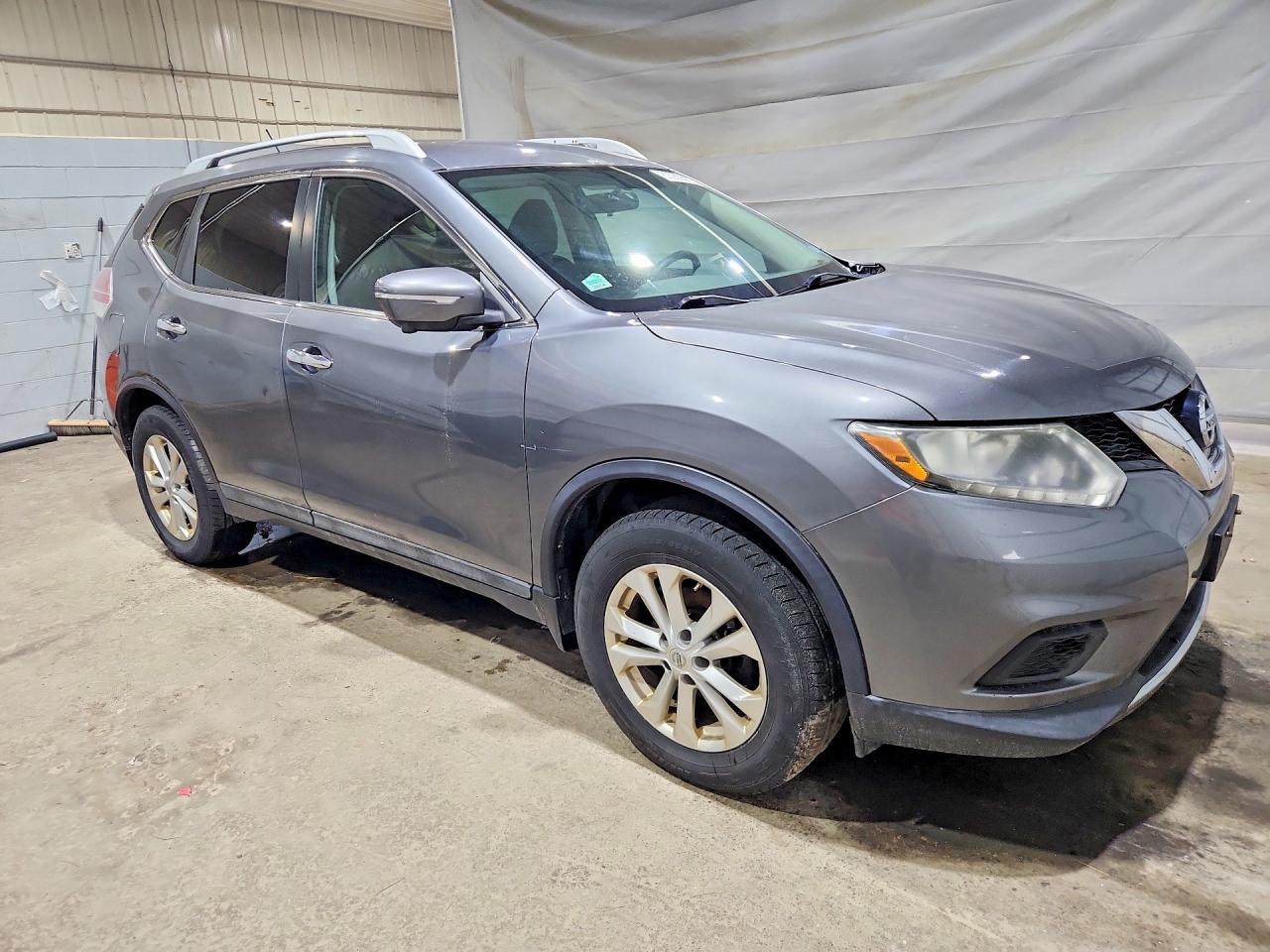 2015 Nissan Rogue Sv Gray vin: 5N1AT2MV8FC809200