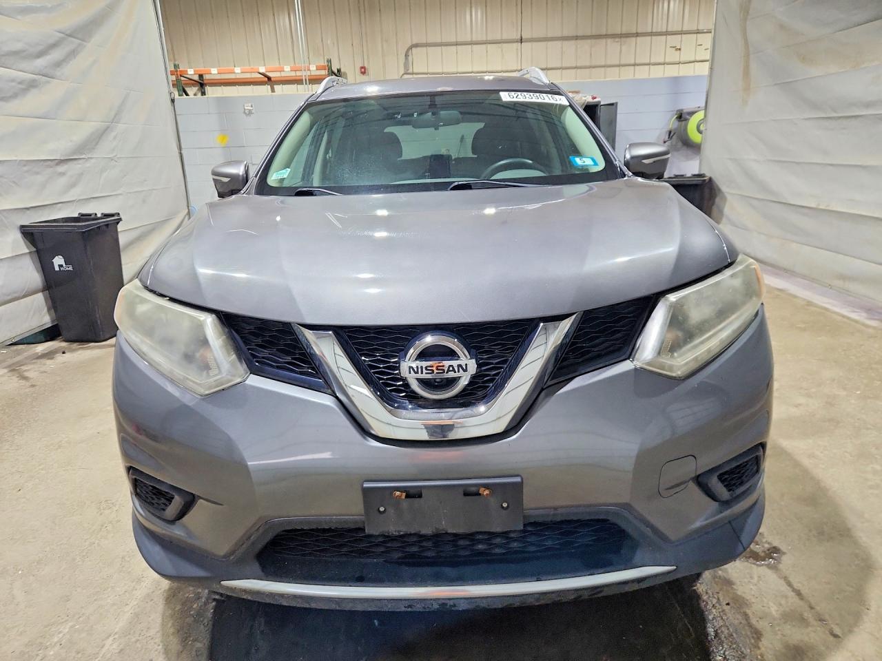 2015 Nissan Rogue Sv Gray vin: 5N1AT2MV8FC809200