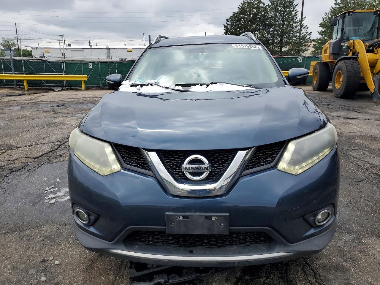 2015 Nissan Rogue Sl Синий vin: 5N1AT2MV8FC812081