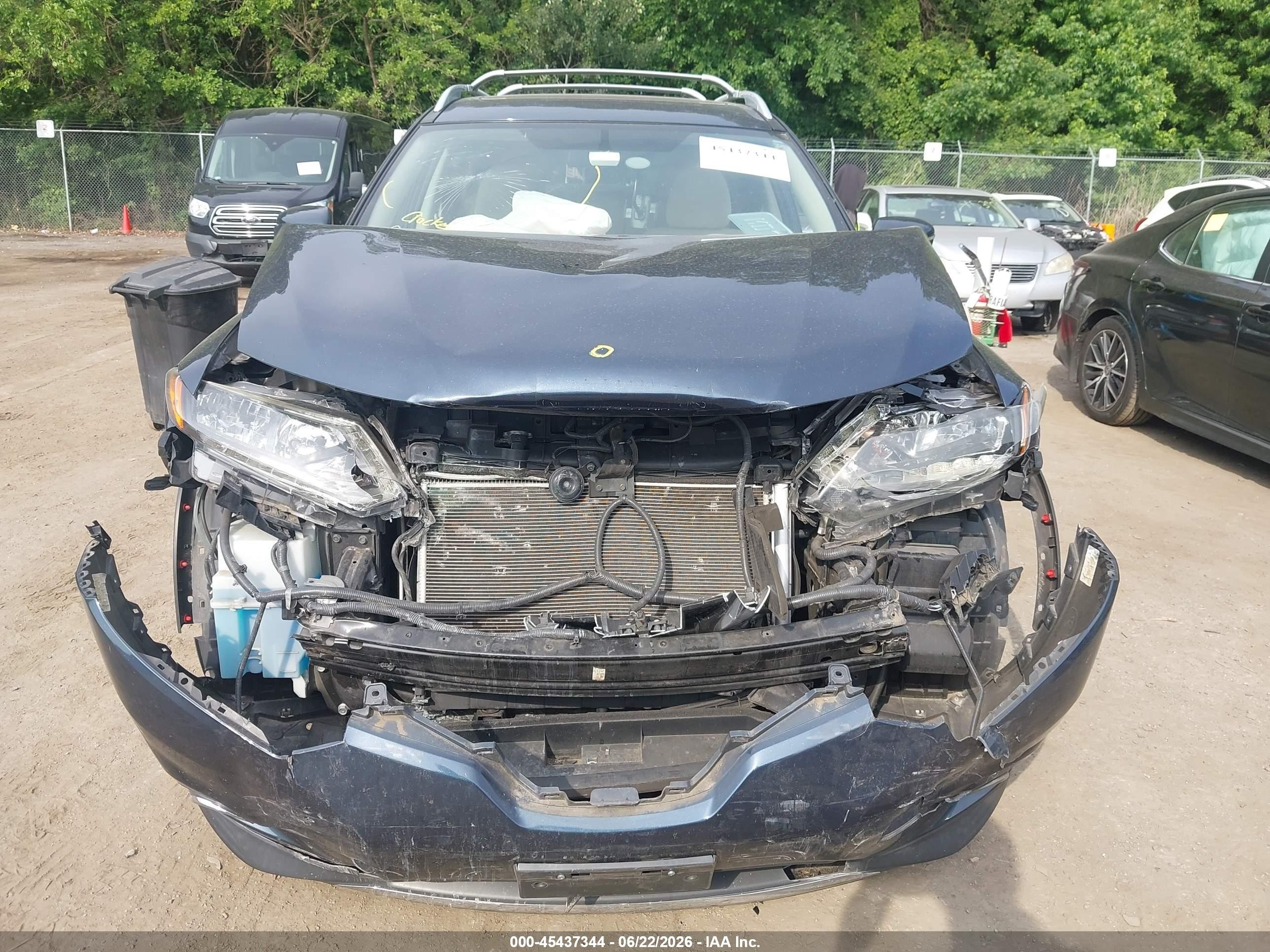 2015 Nissan Rogue Sv Blue vin: 5N1AT2MV8FC812114