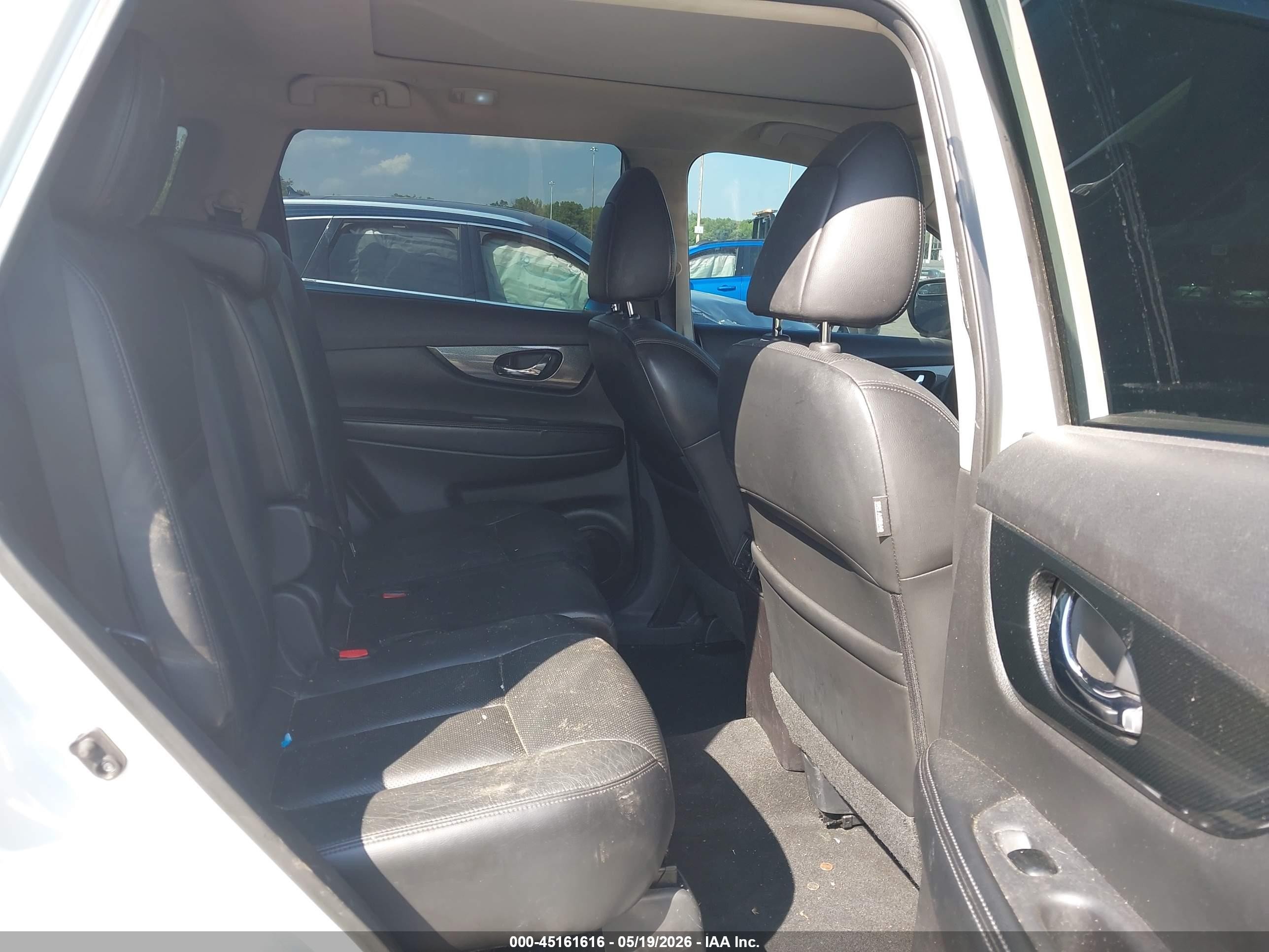 2015 Nissan Rogue Sl White vin: 5N1AT2MV8FC819712