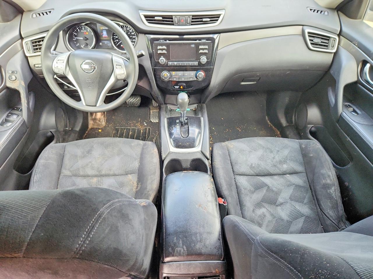 2015 Nissan Rogue S Черный vin: 5N1AT2MV8FC820522