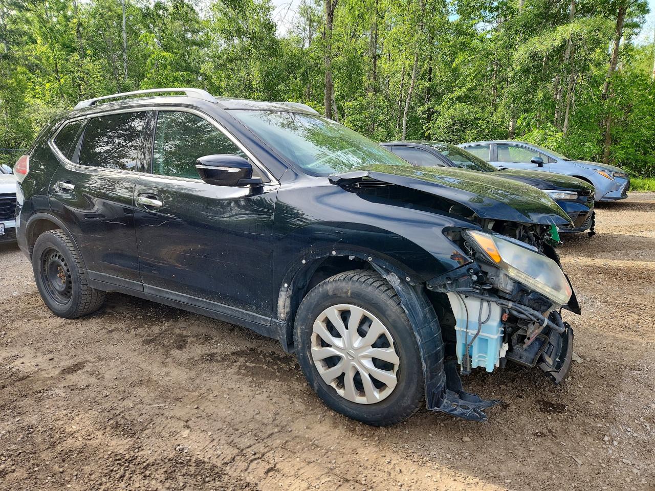 2015 Nissan Rogue S Черный vin: 5N1AT2MV8FC820522