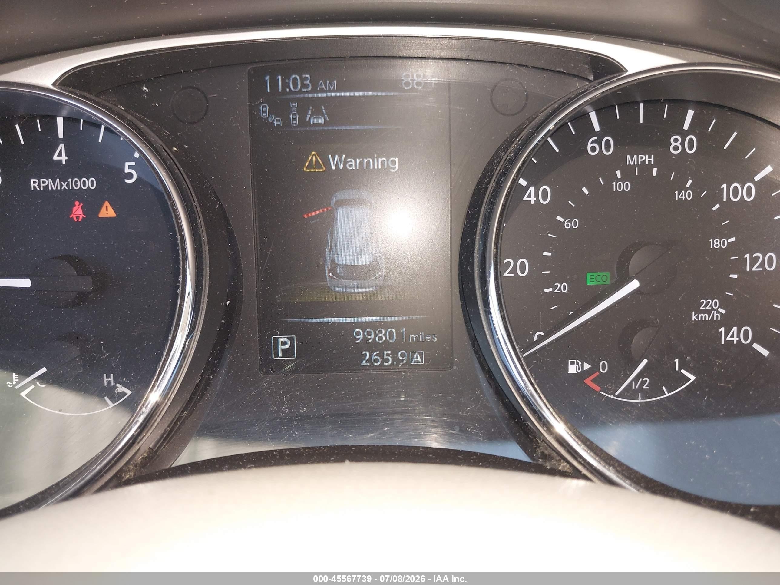 2015 Nissan Rogue Sl Blue vin: 5N1AT2MV8FC827079