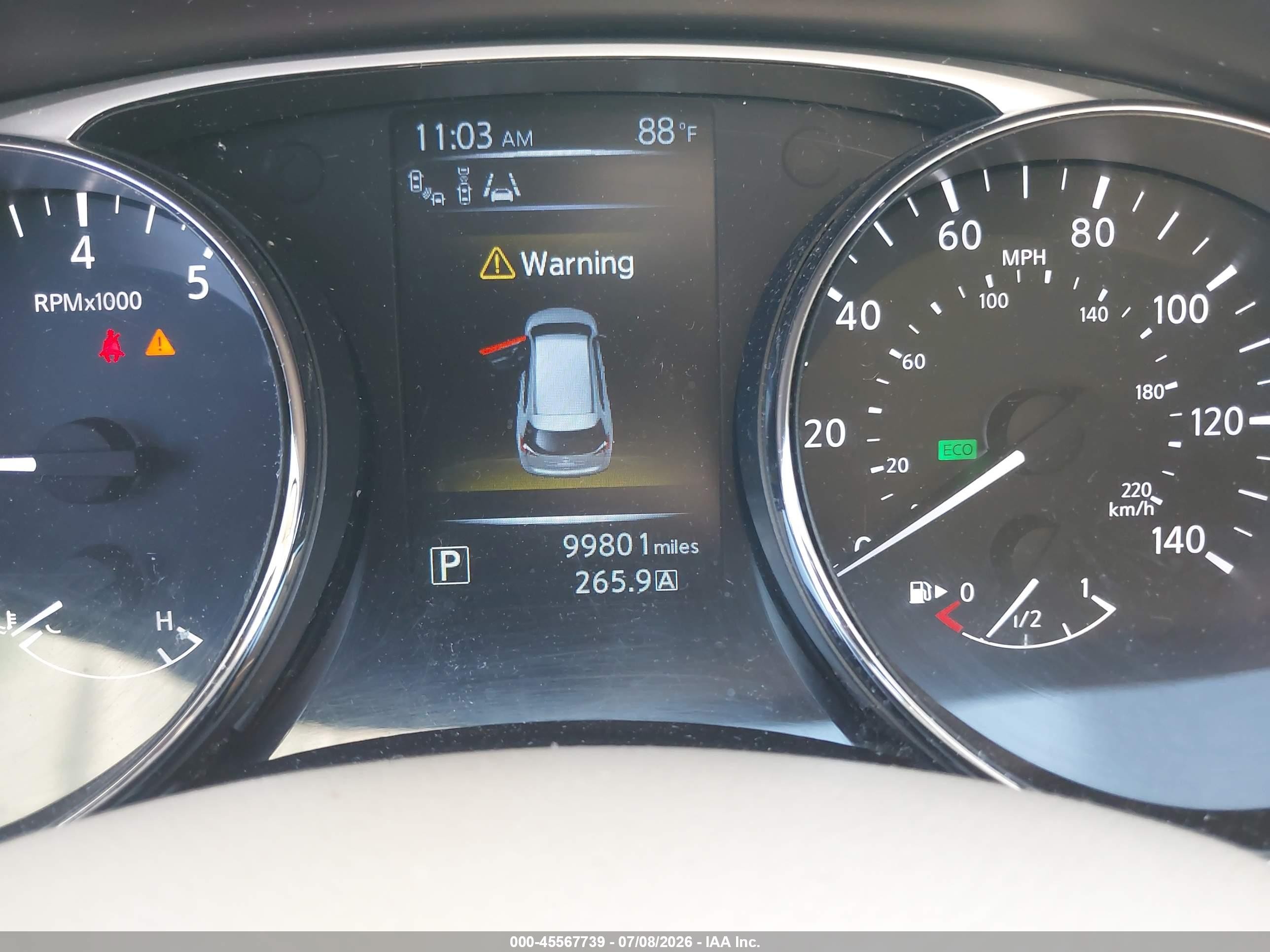 2015 Nissan Rogue Sl Blue vin: 5N1AT2MV8FC827079
