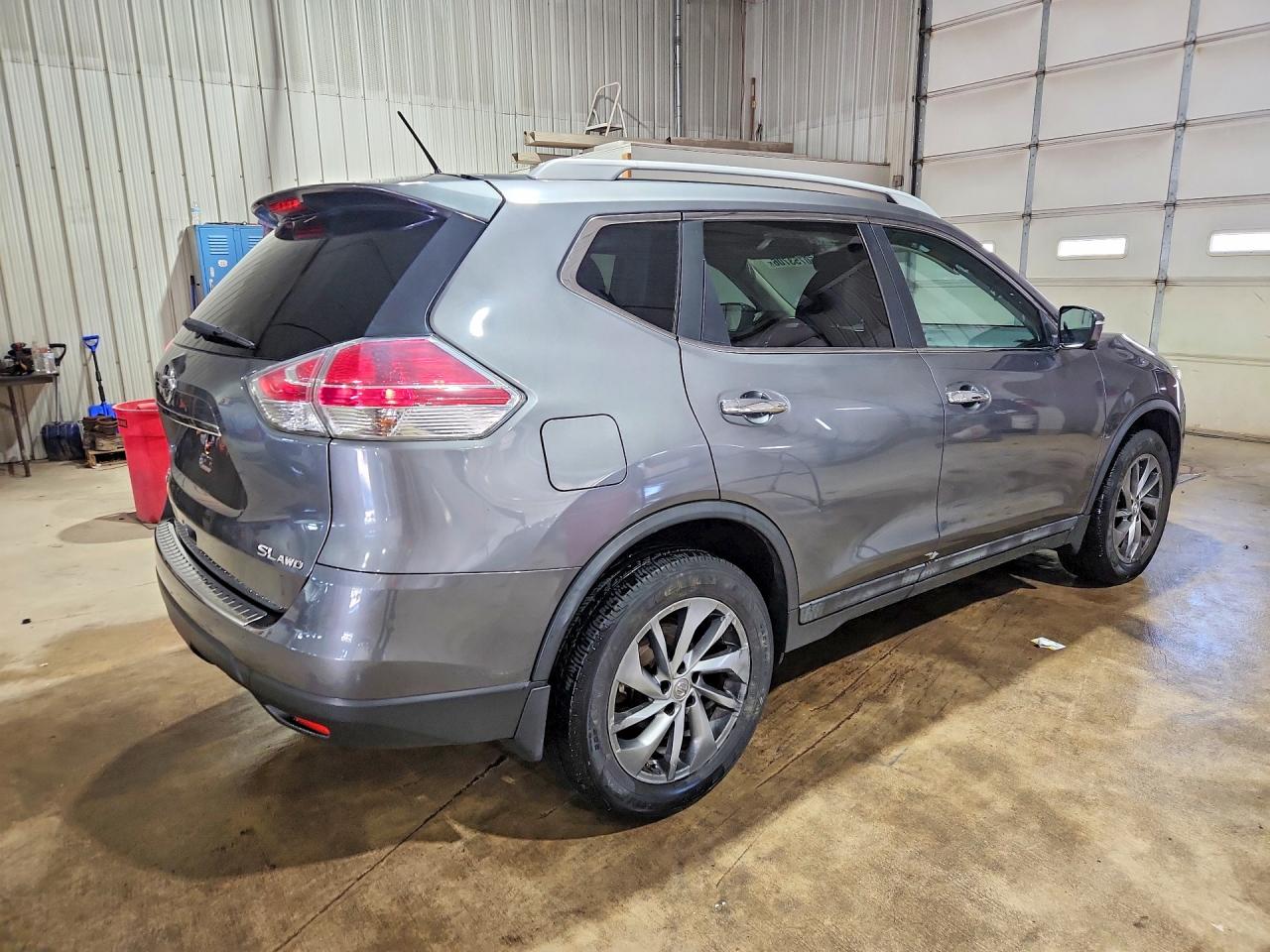 2015 Nissan Rogue Sl Gray vin: 5N1AT2MV8FC829124