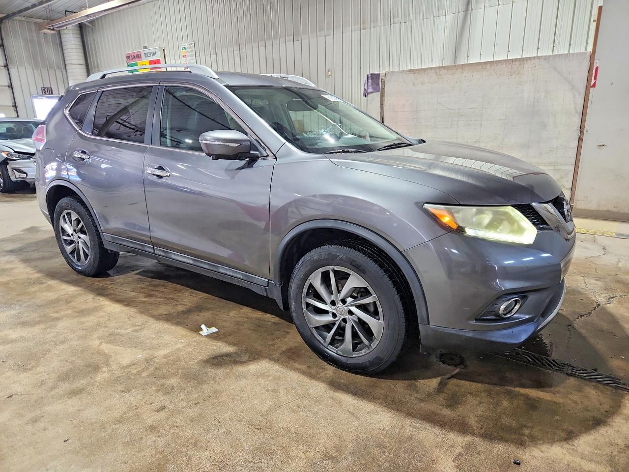 2015 Nissan Rogue Sl Gray vin: 5N1AT2MV8FC829124