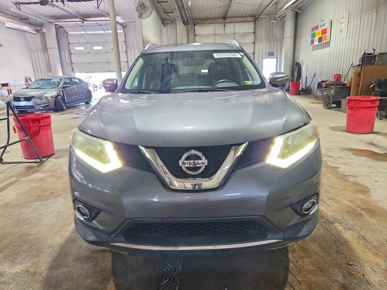 2015 Nissan Rogue Sl Gray vin: 5N1AT2MV8FC829124