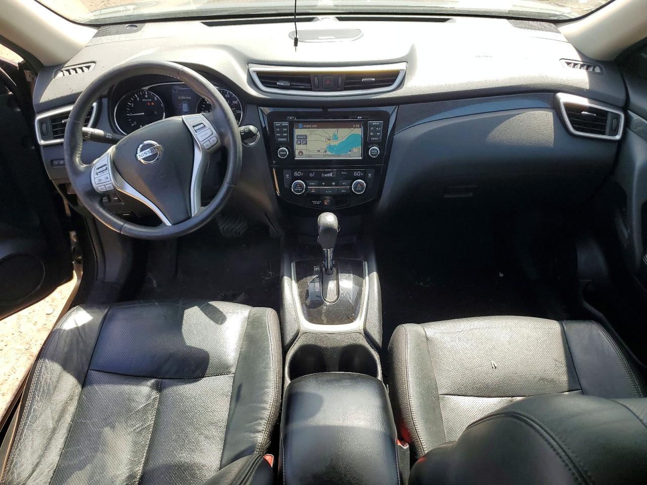 2015 Nissan Rogue Sl Green vin: 5N1AT2MV8FC834470