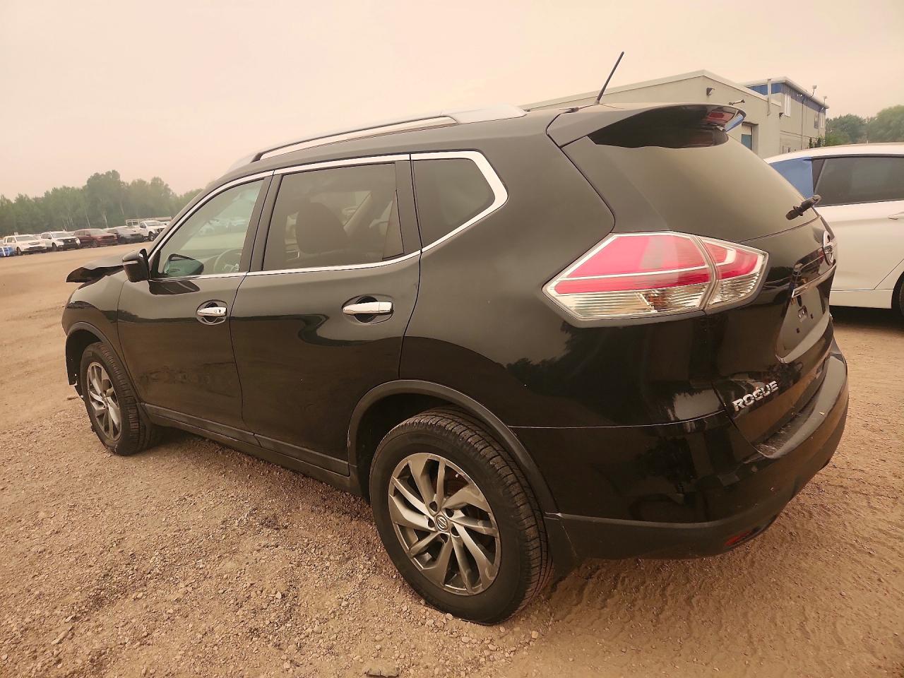 2015 Nissan Rogue S Black vin: 5N1AT2MV8FC837658