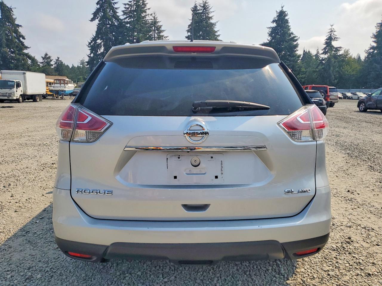 2015 Nissan Rogue Sl Silver vin: 5N1AT2MV8FC840432