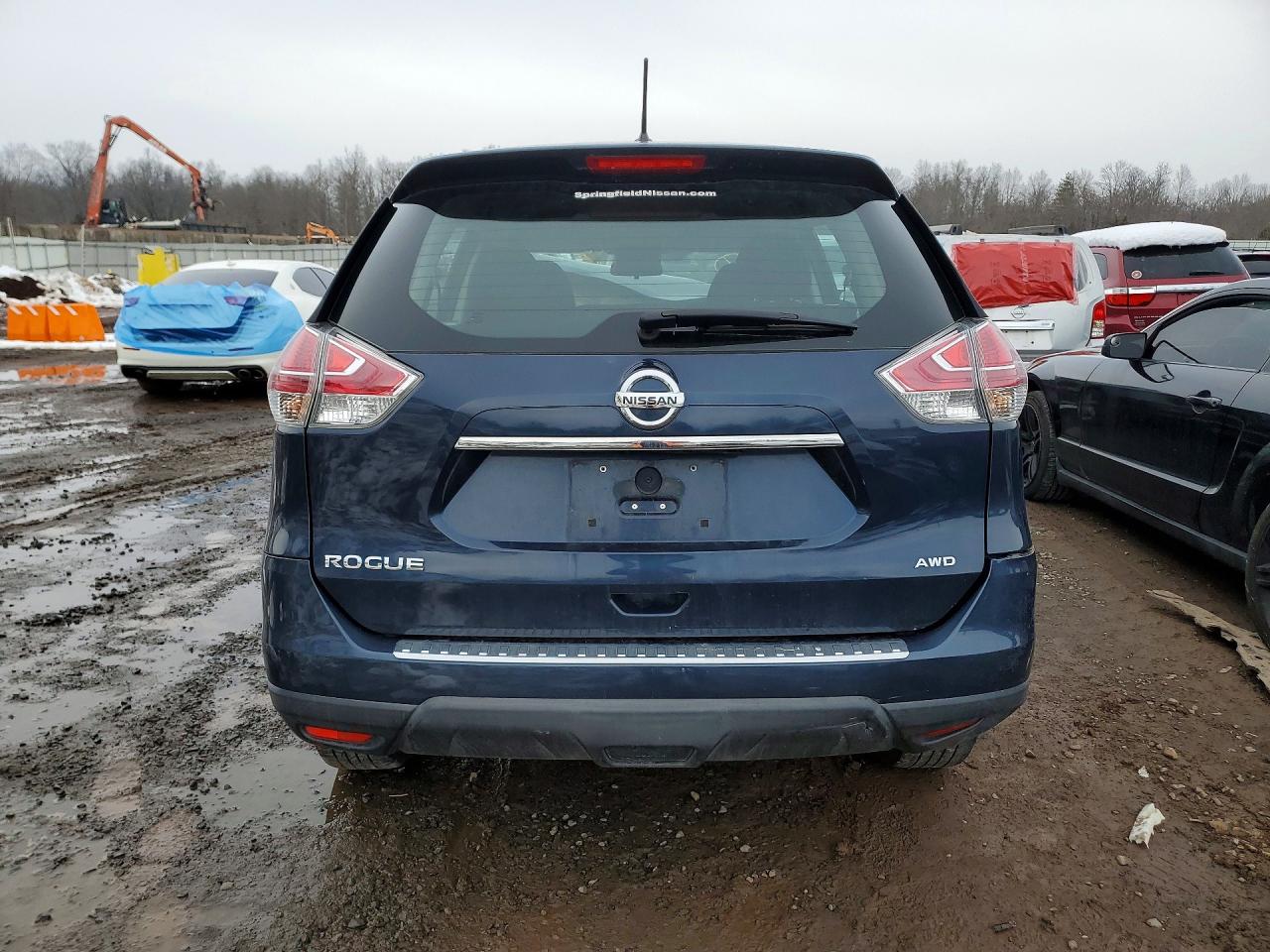 2015 Nissan Rogue S Blue vin: 5N1AT2MV8FC841760