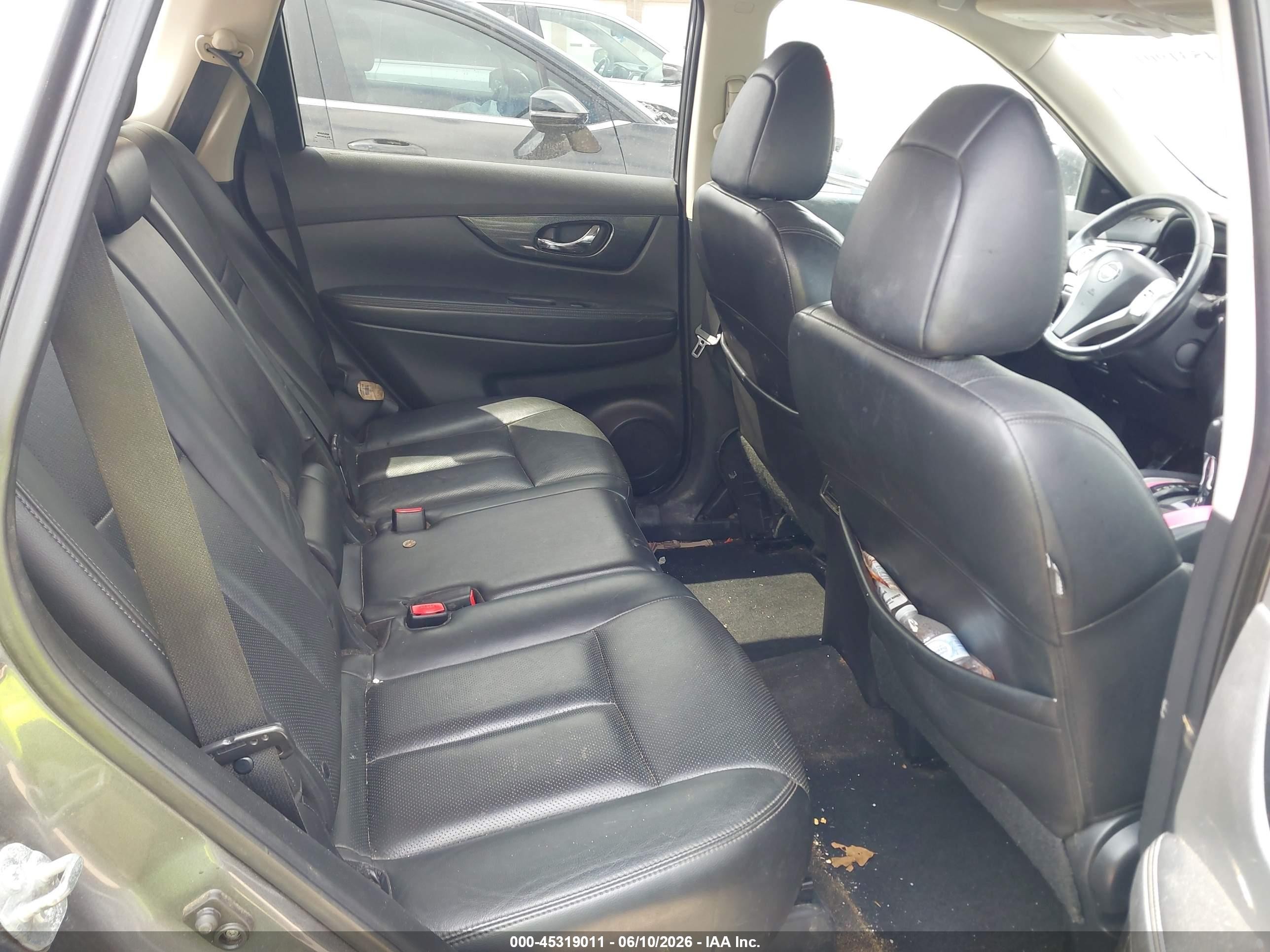 2015 Nissan Rogue Sl Gray vin: 5N1AT2MV8FC845033