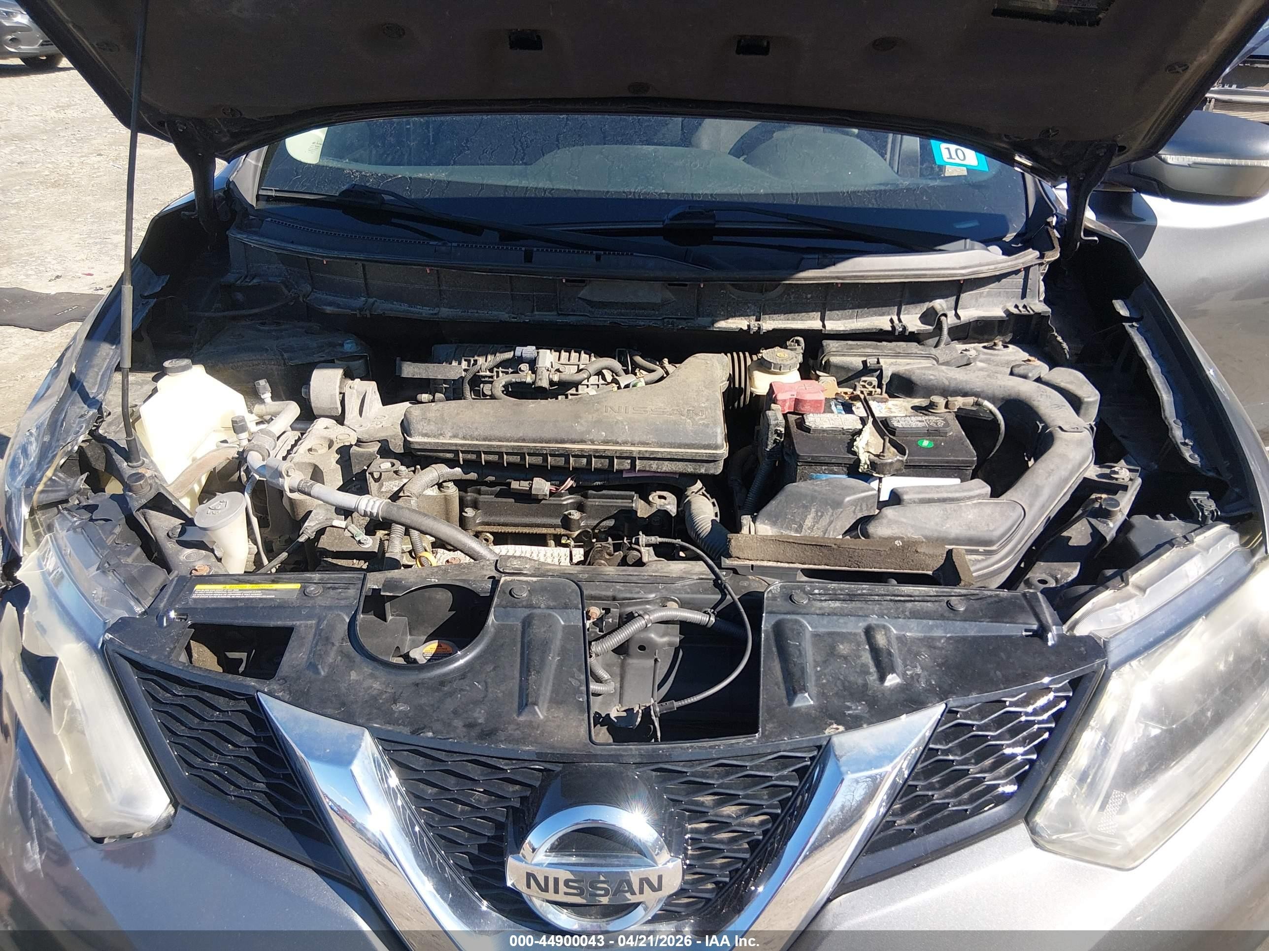 2015 Nissan Rogue S Серый vin: 5N1AT2MV8FC851110