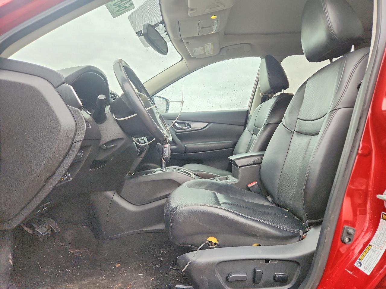 2015 Nissan Rogue Sl Maroon vin: 5N1AT2MV8FC854847