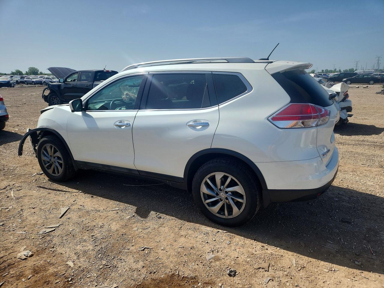 2015 Nissan Rogue Sl Белый vin: 5N1AT2MV8FC862253